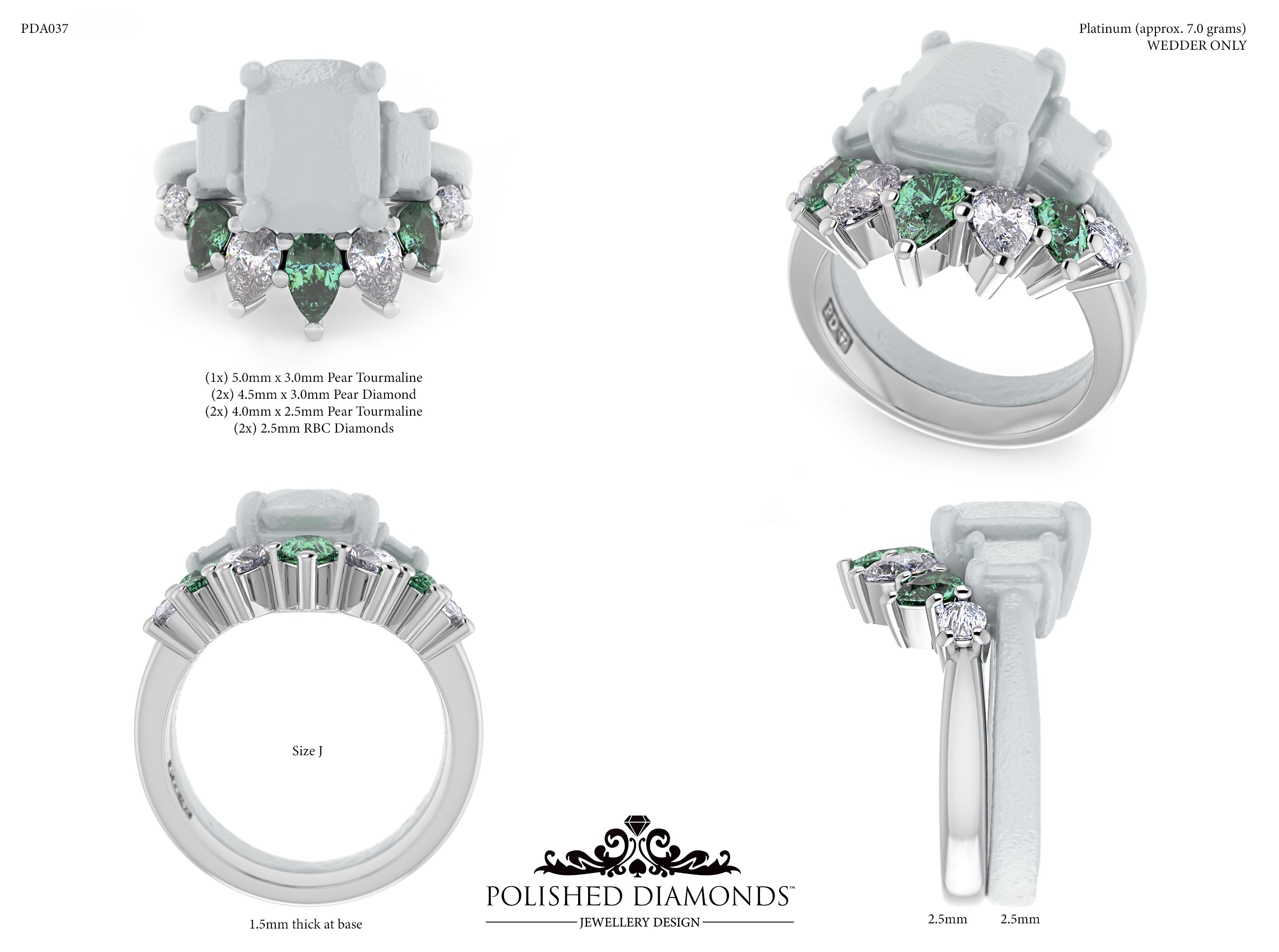 Ladys Wedding ring – PDA037