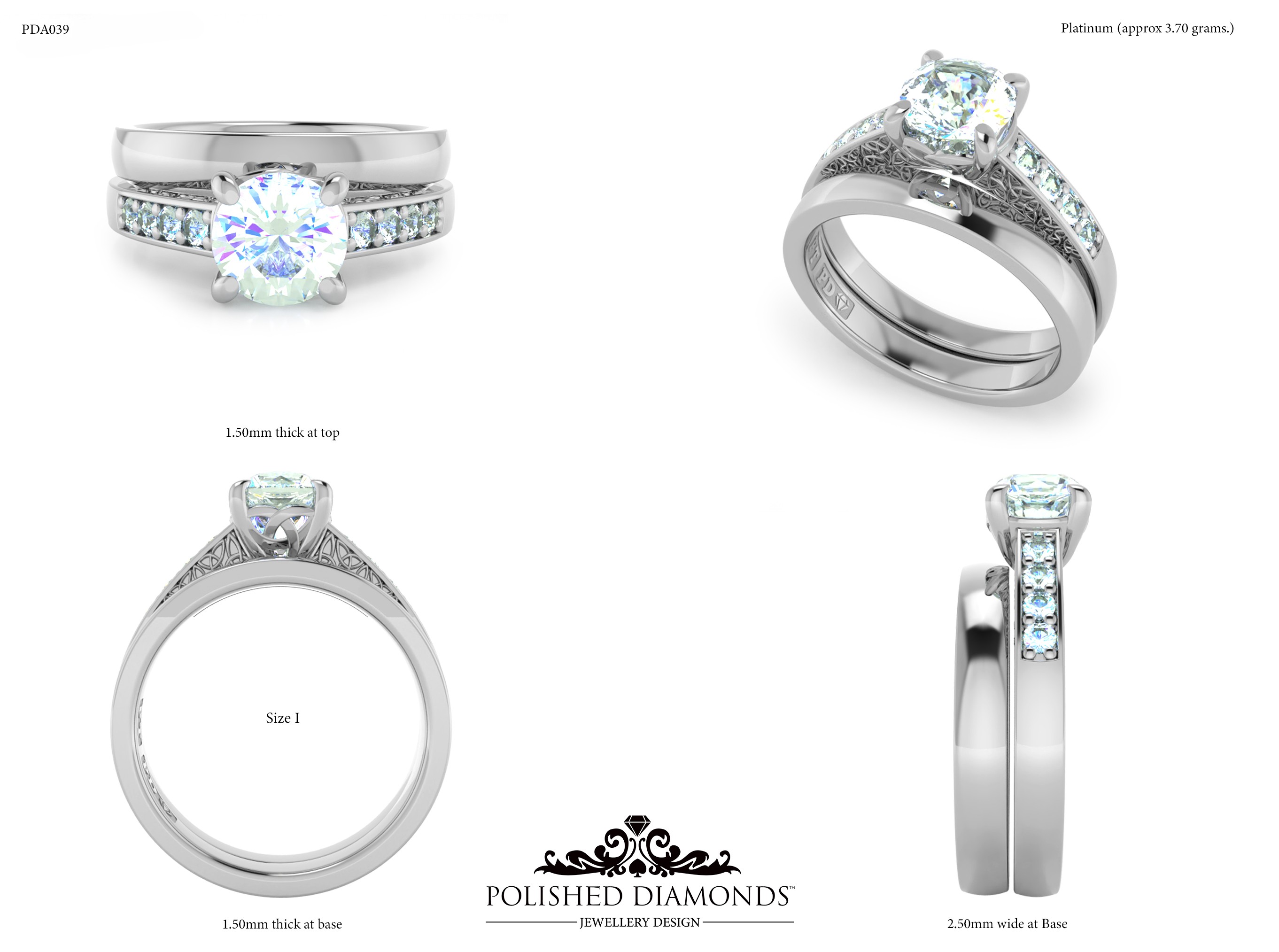 Ladys Wedding ring – PDA039