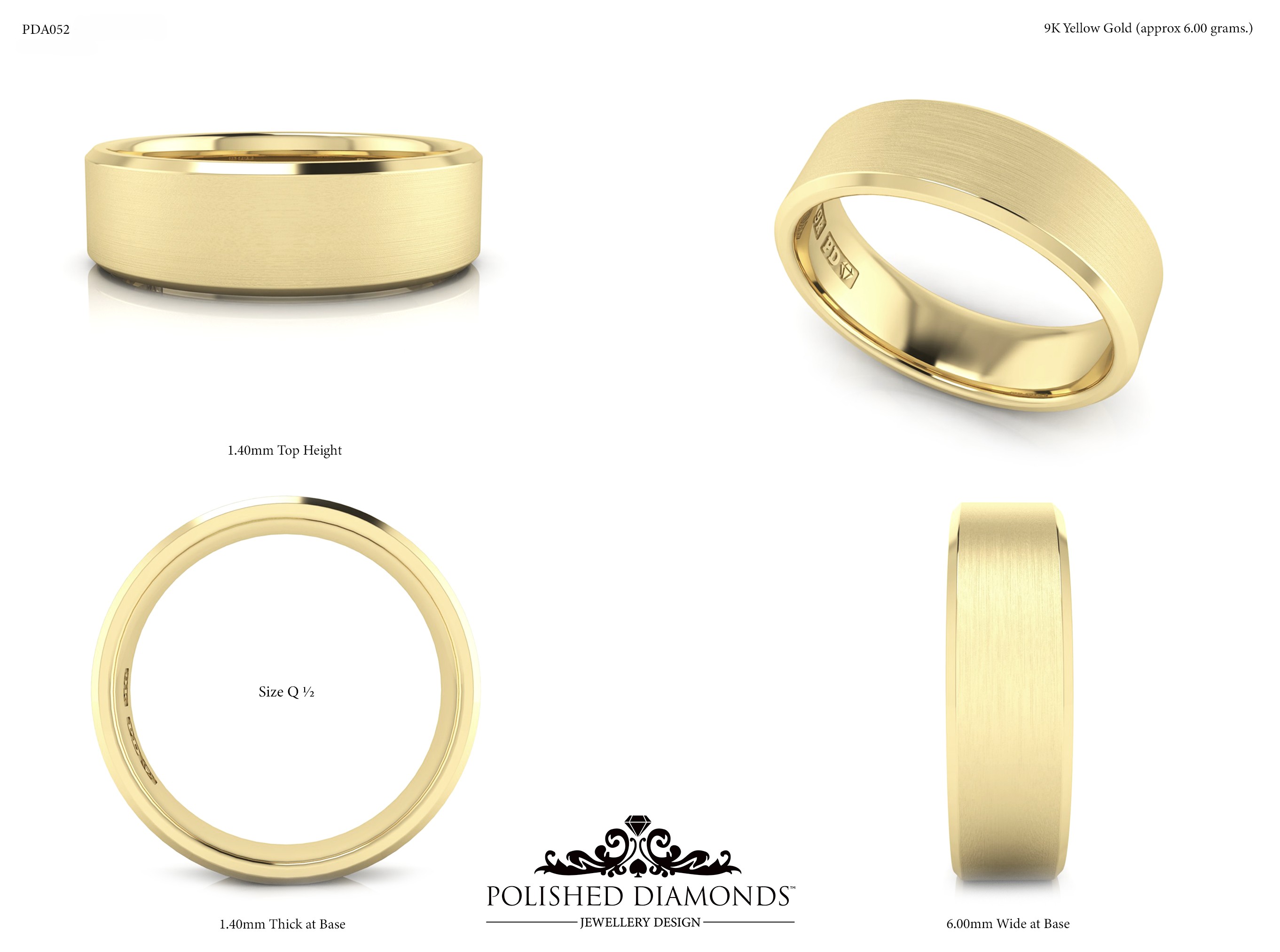 Gents Wedding ring – PDA052