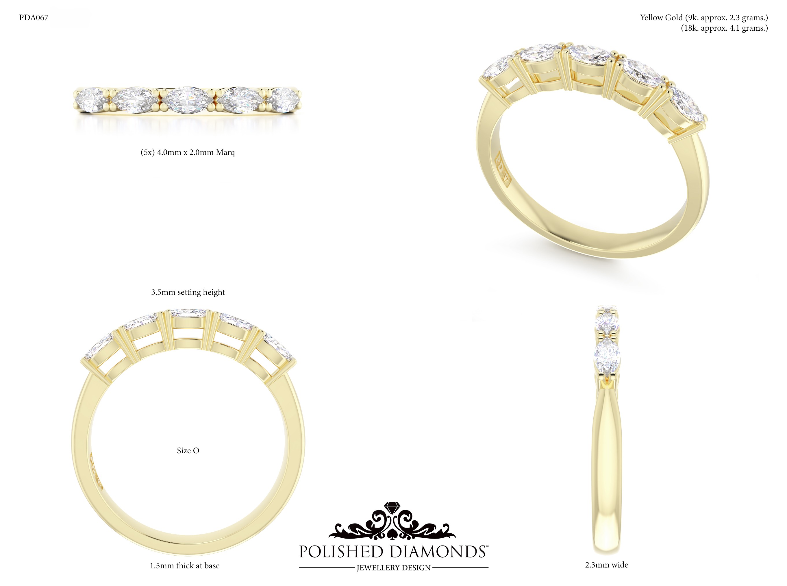 Ladys Wedding ring – PDA067