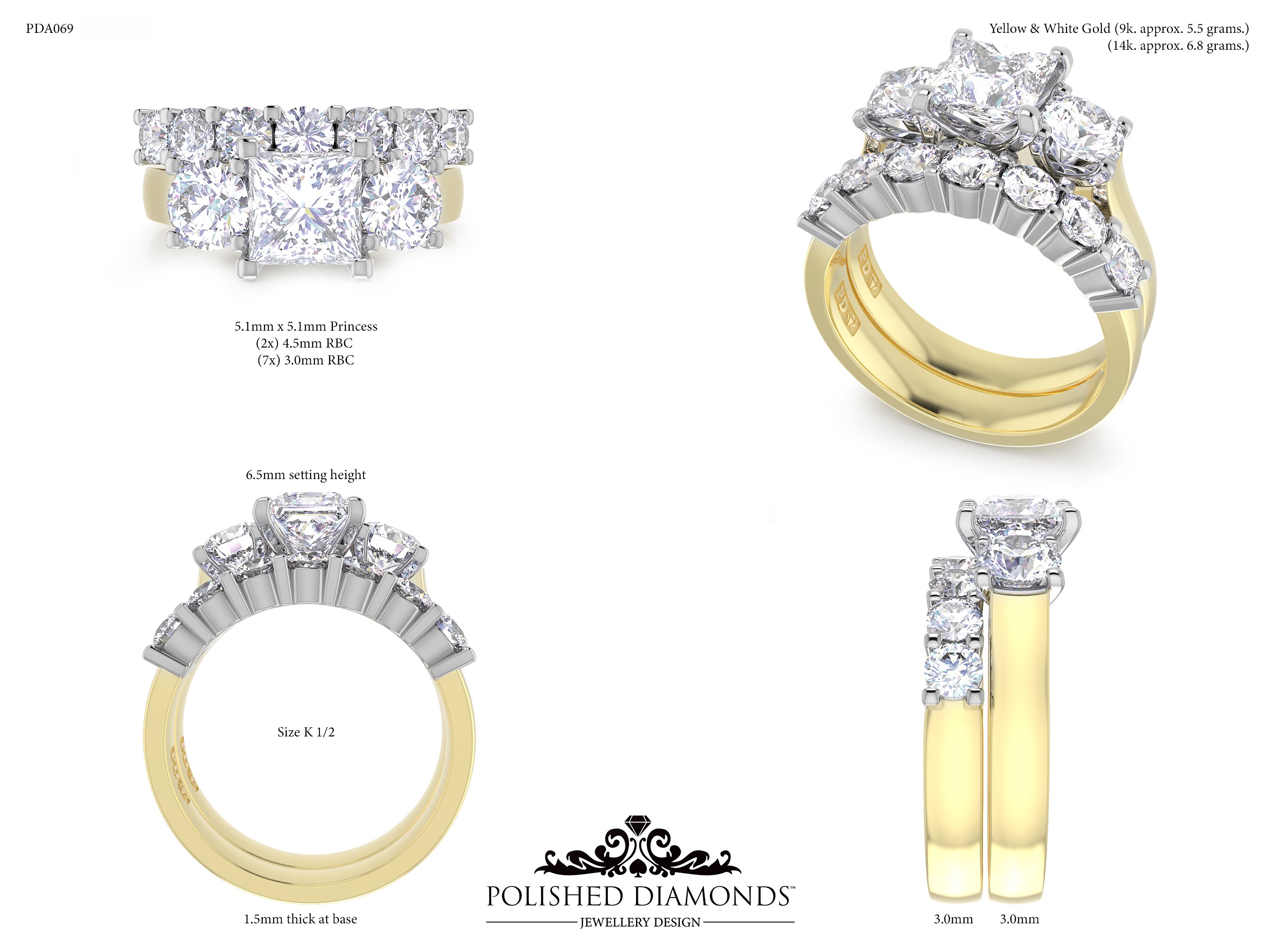 Ladys Wedding ring – PDA069