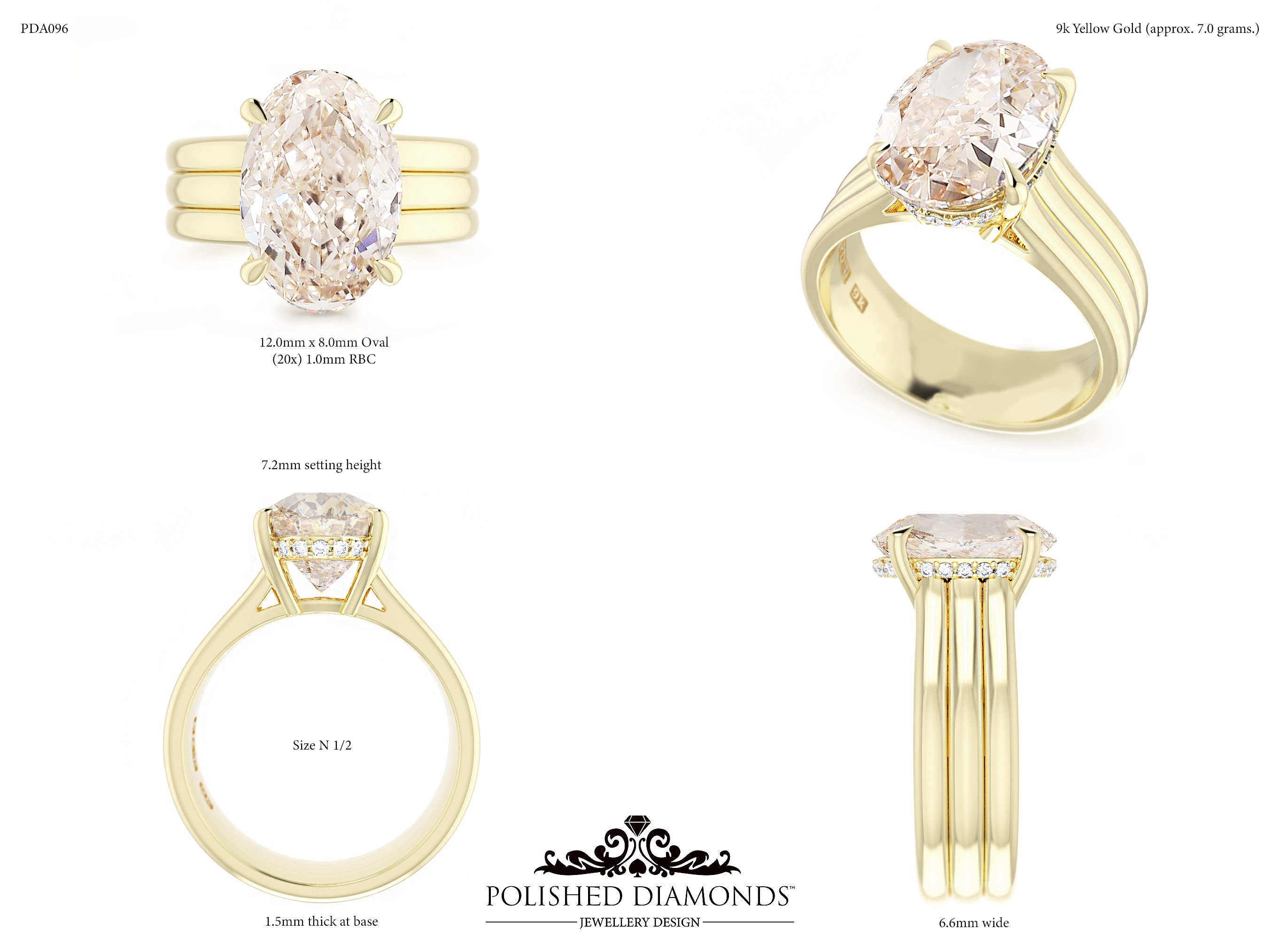 Oval Dress ring – PDA096