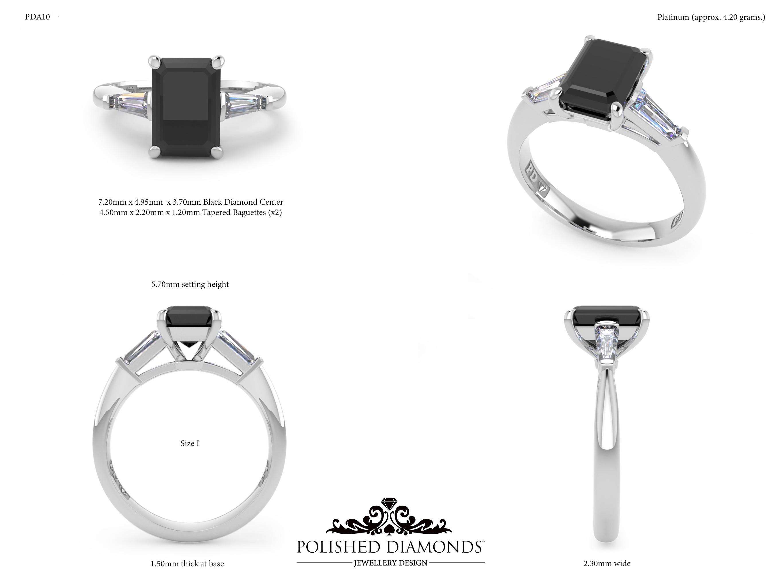 Emerald Trilogy ring – PDA10