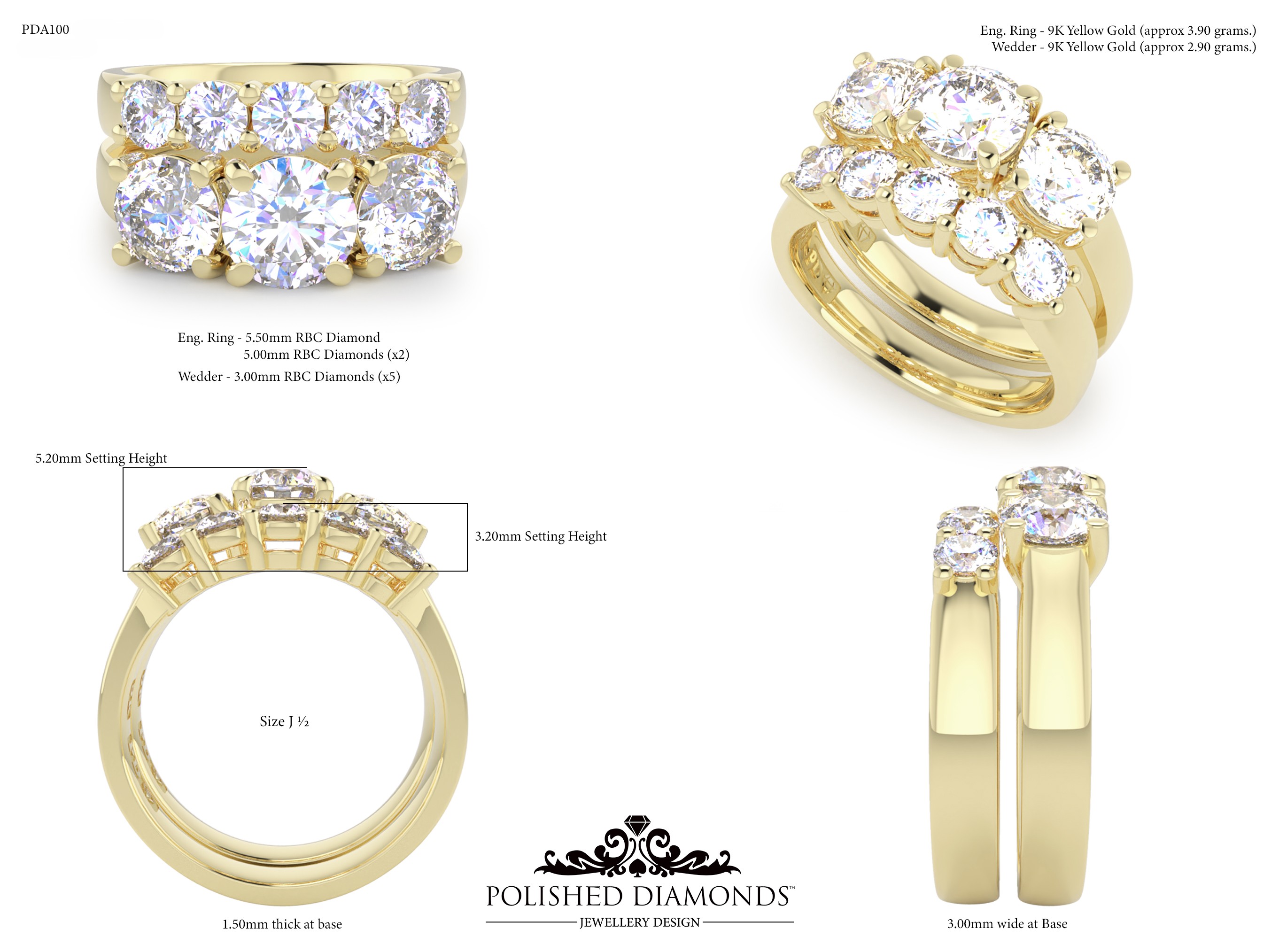 Ladys Wedding ring – PDA100