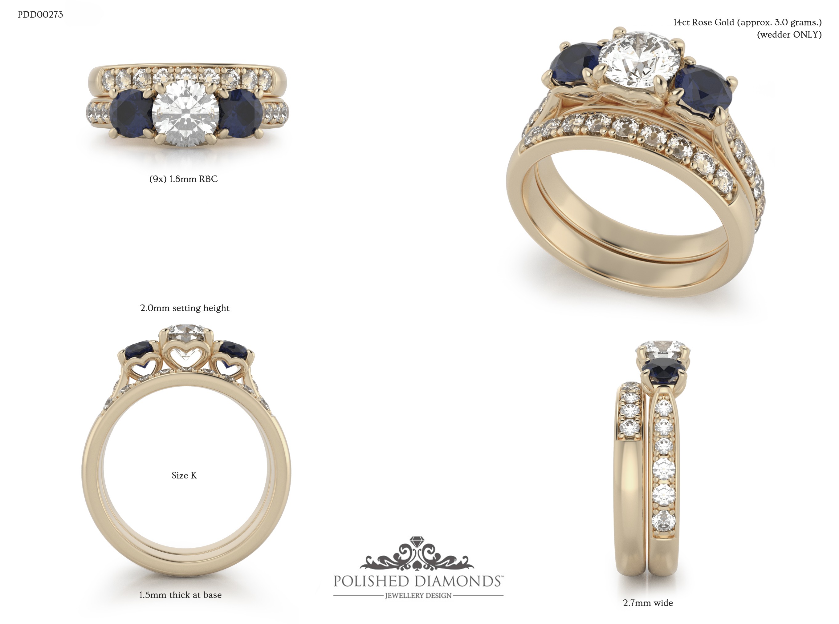 Ladys Wedding ring – PDD00271