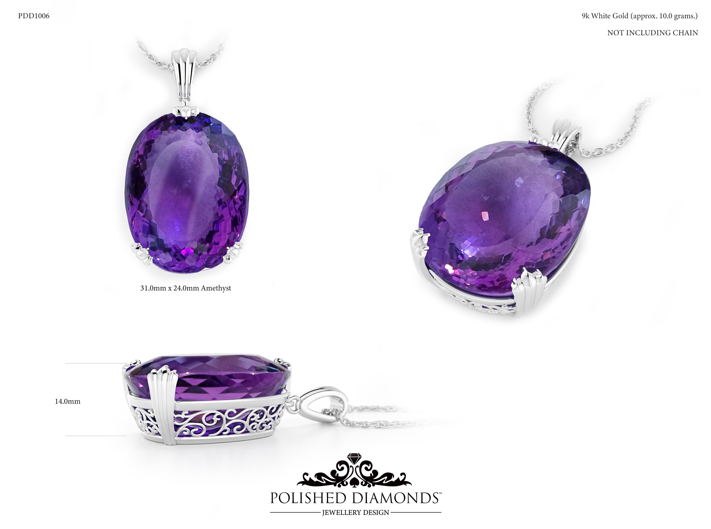 Oval Pendant ring – PDD1006