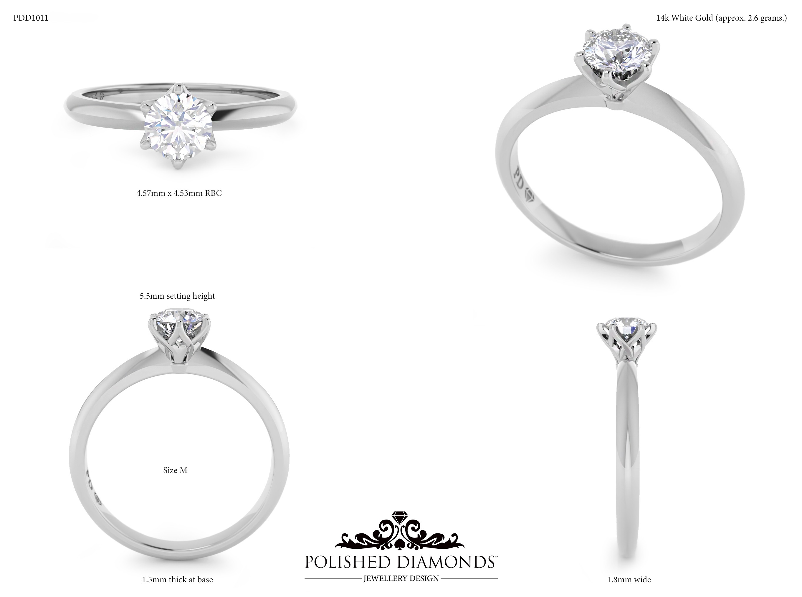 Ladys Wedding ring – PDD1011