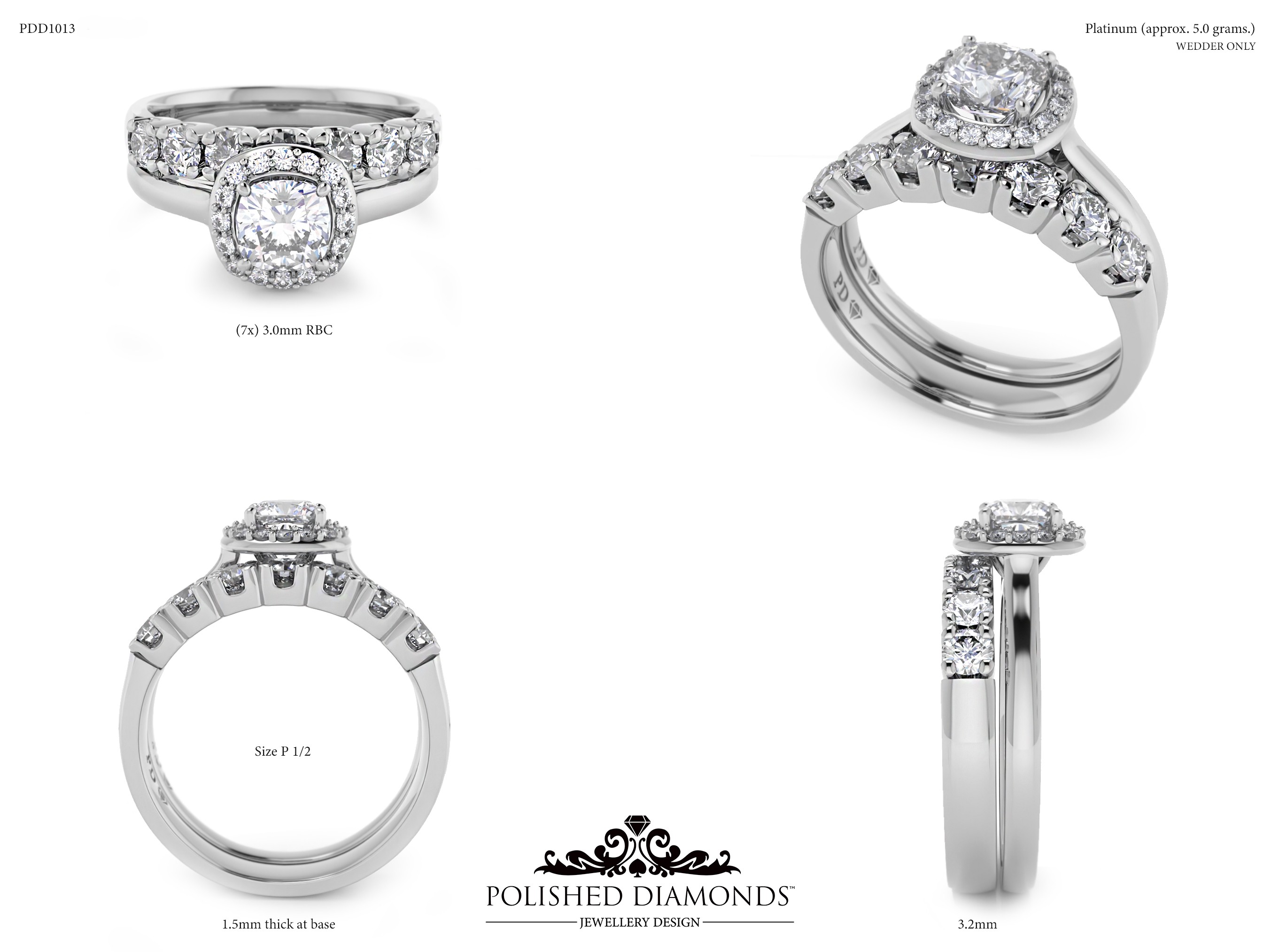 Ladys Wedding ring – PDD1013