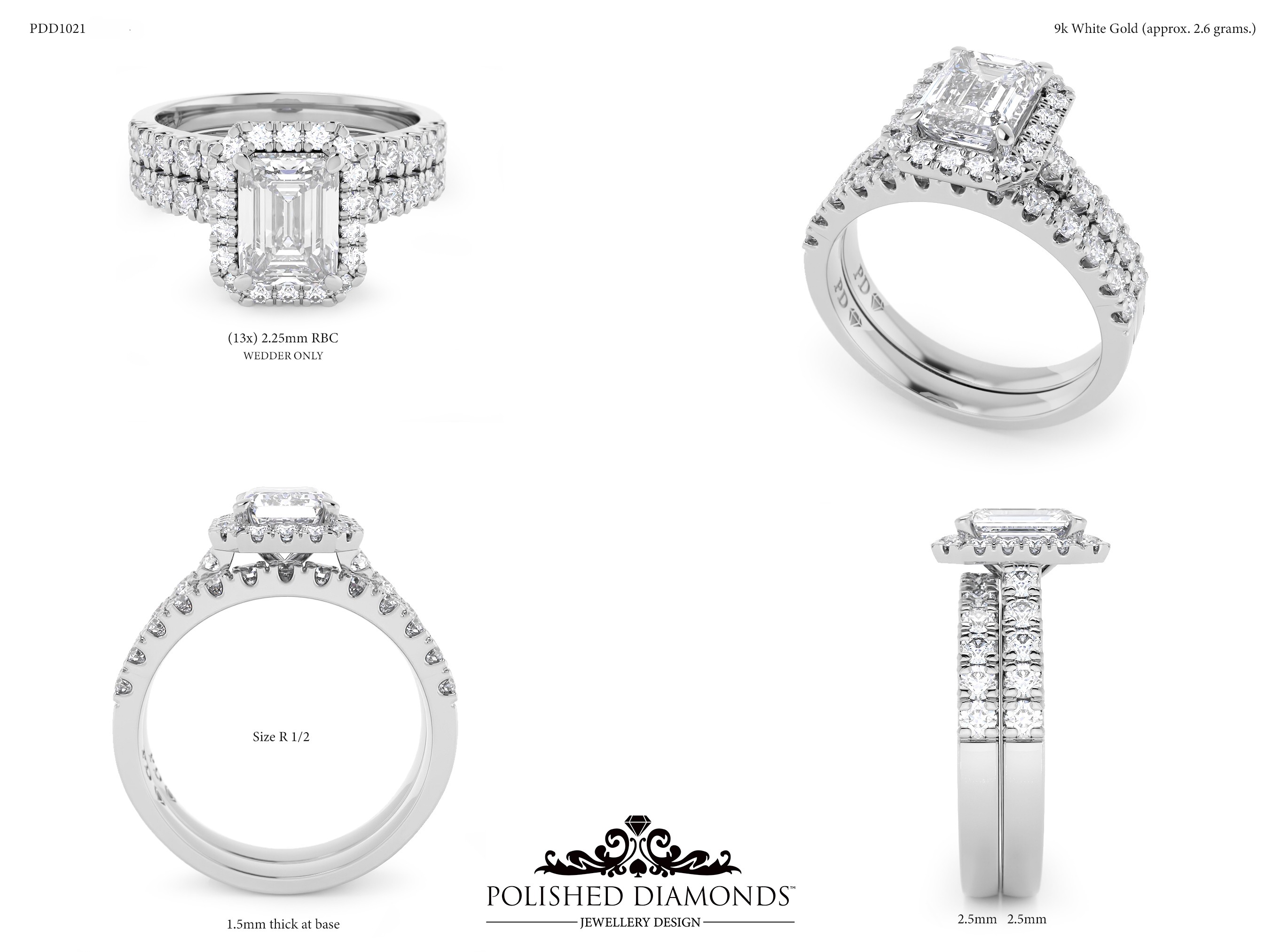 Ladys Wedding ring – PDD1021