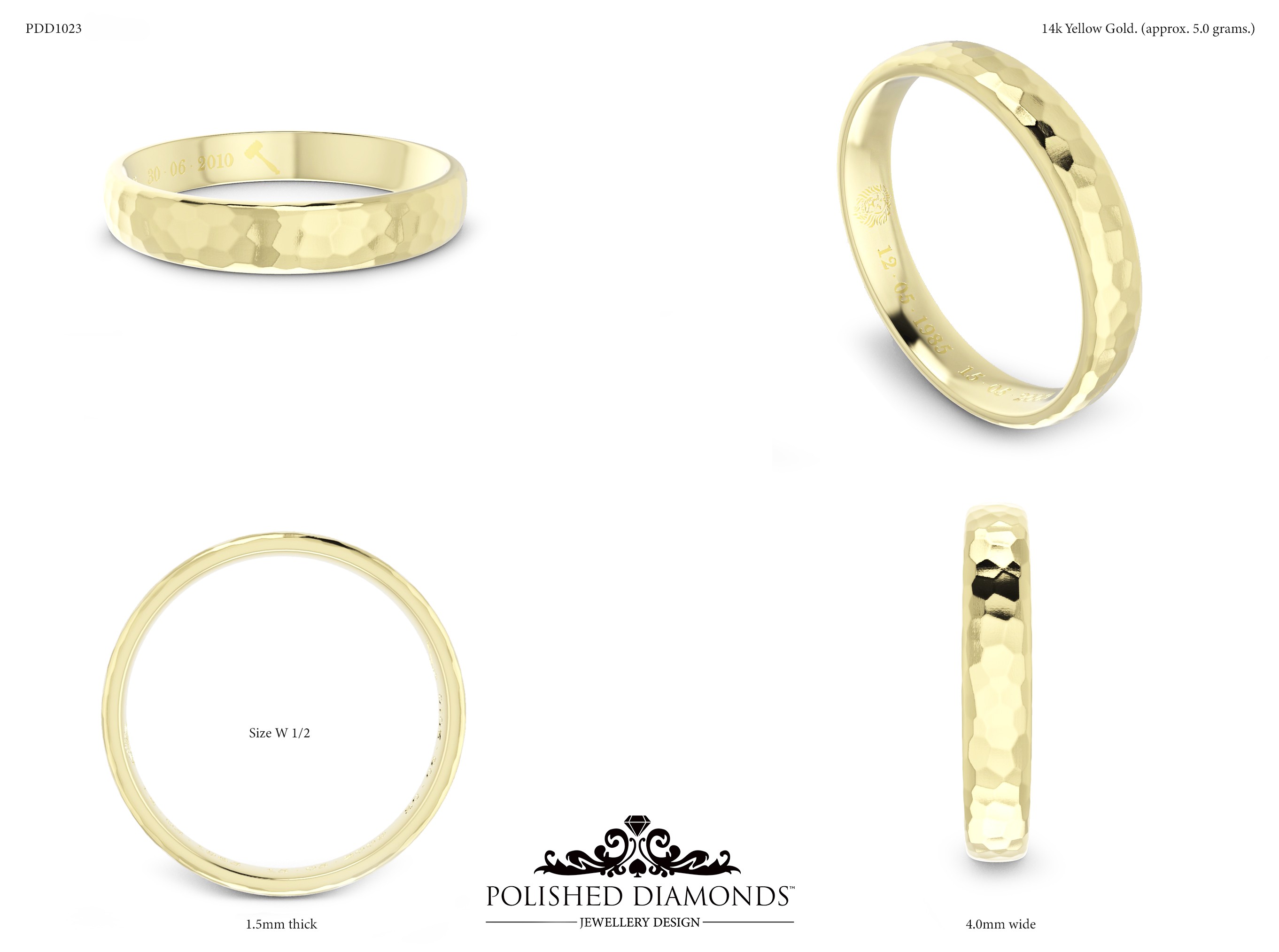 Gents Wedding ring – PDD1023