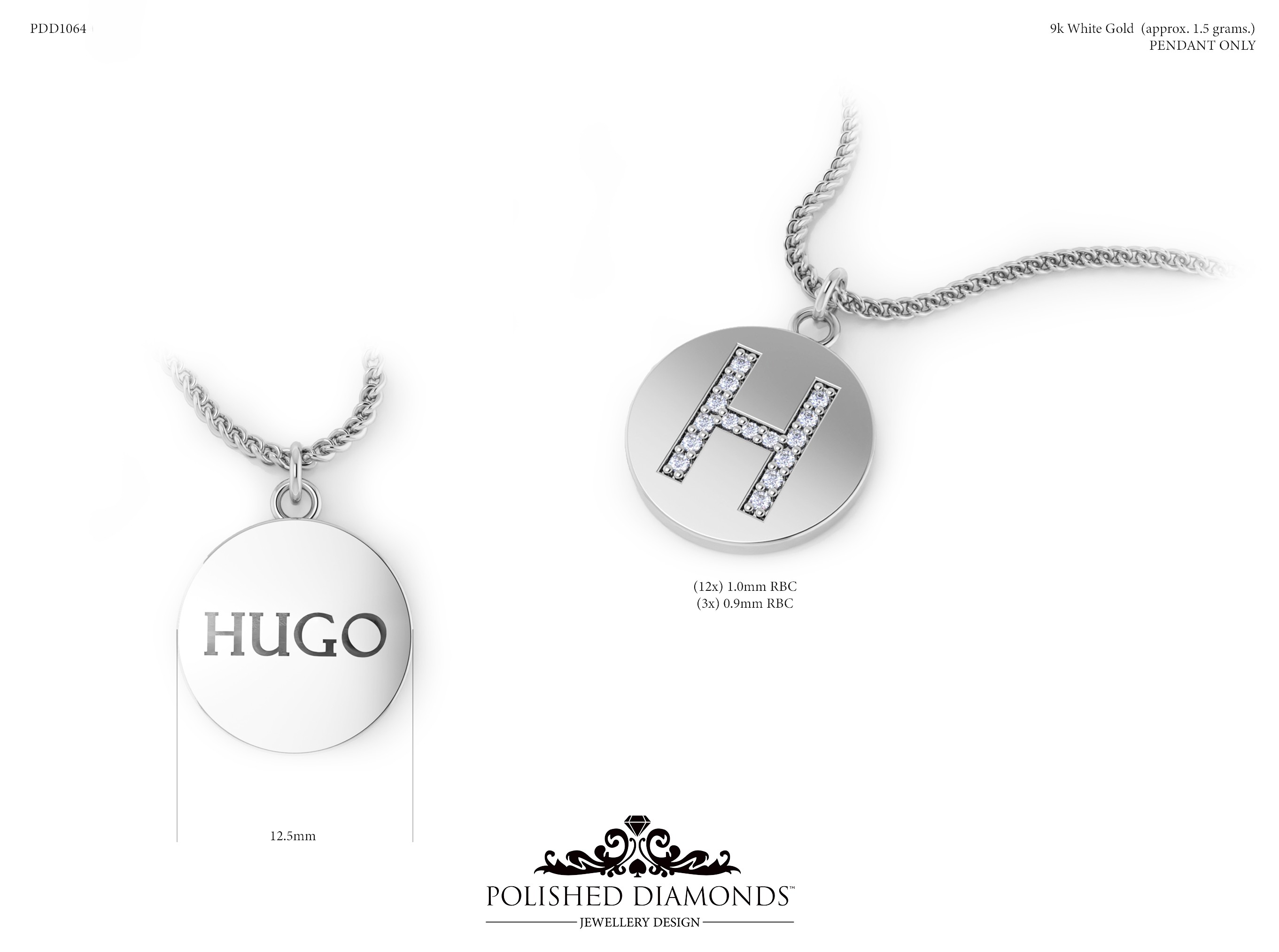 Round Pendant ring – PDD1064