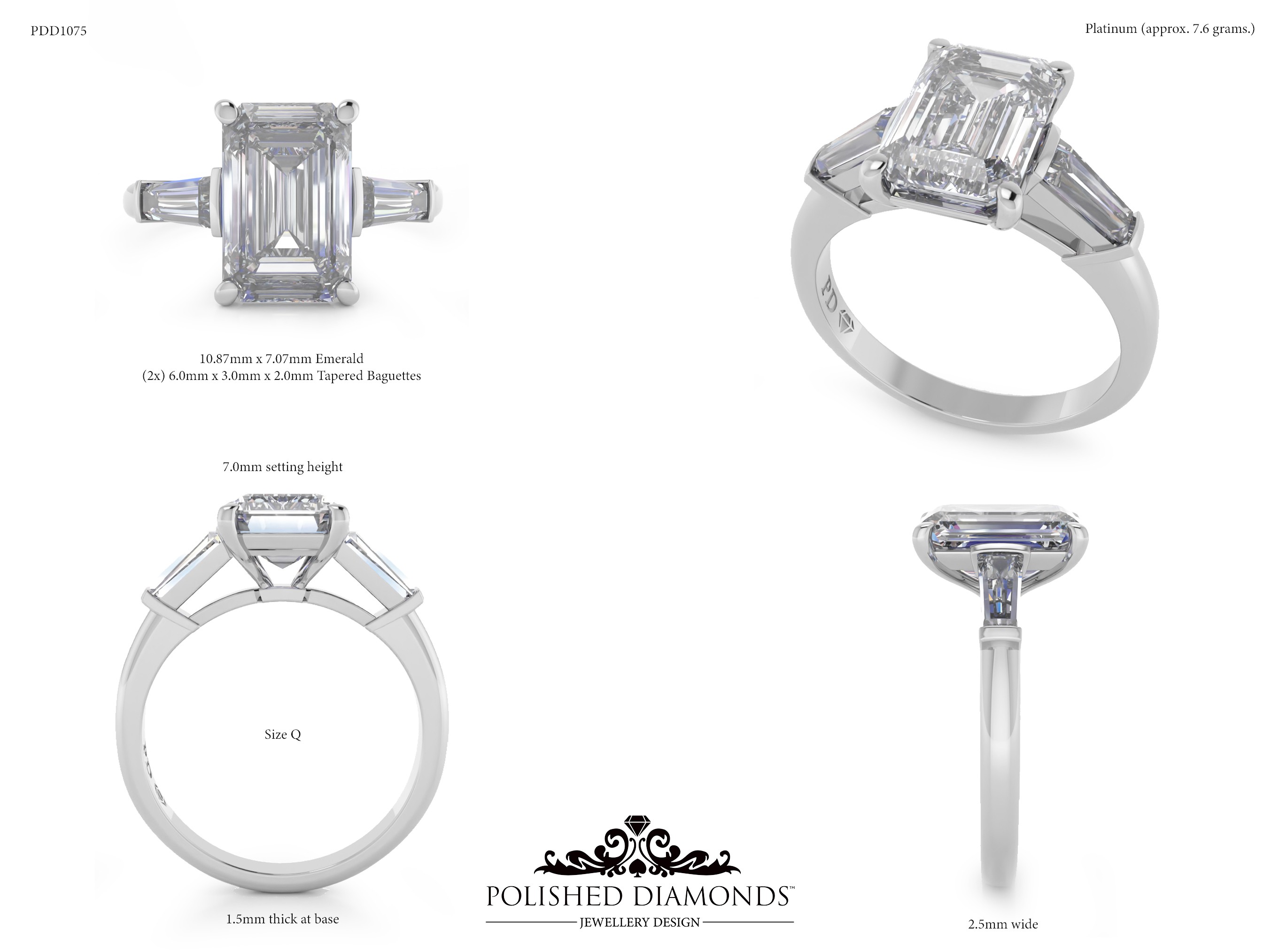 Emerald Trilogy ring – PDD1075