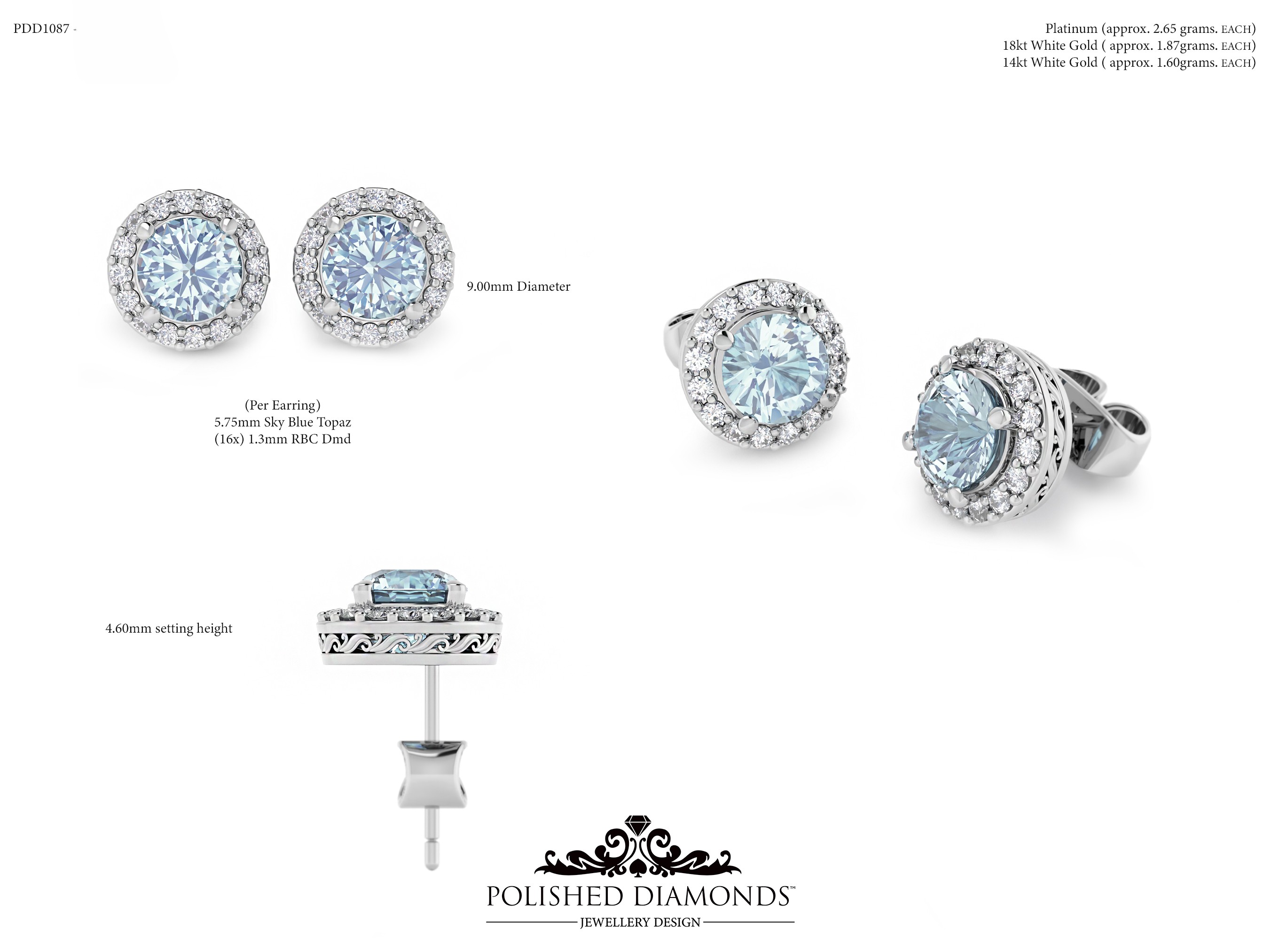 Round Earrings (2) ring – PDD1087