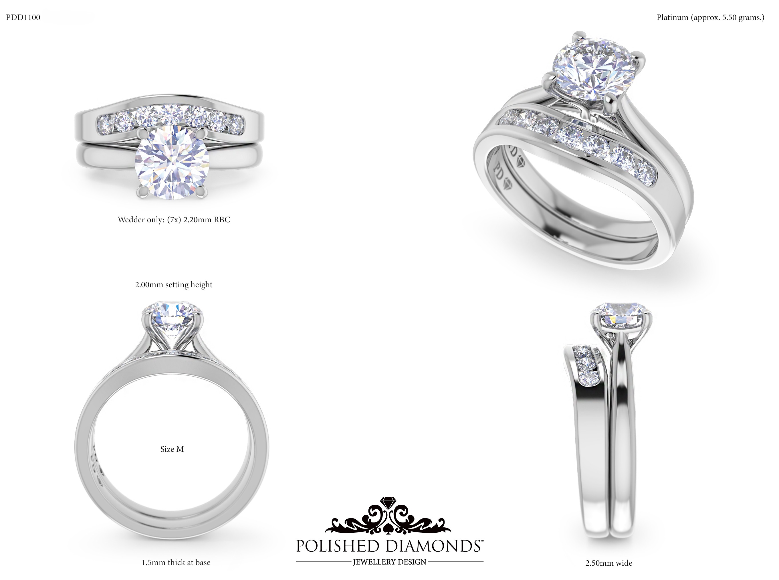 Ladys Wedding ring – PDD1100