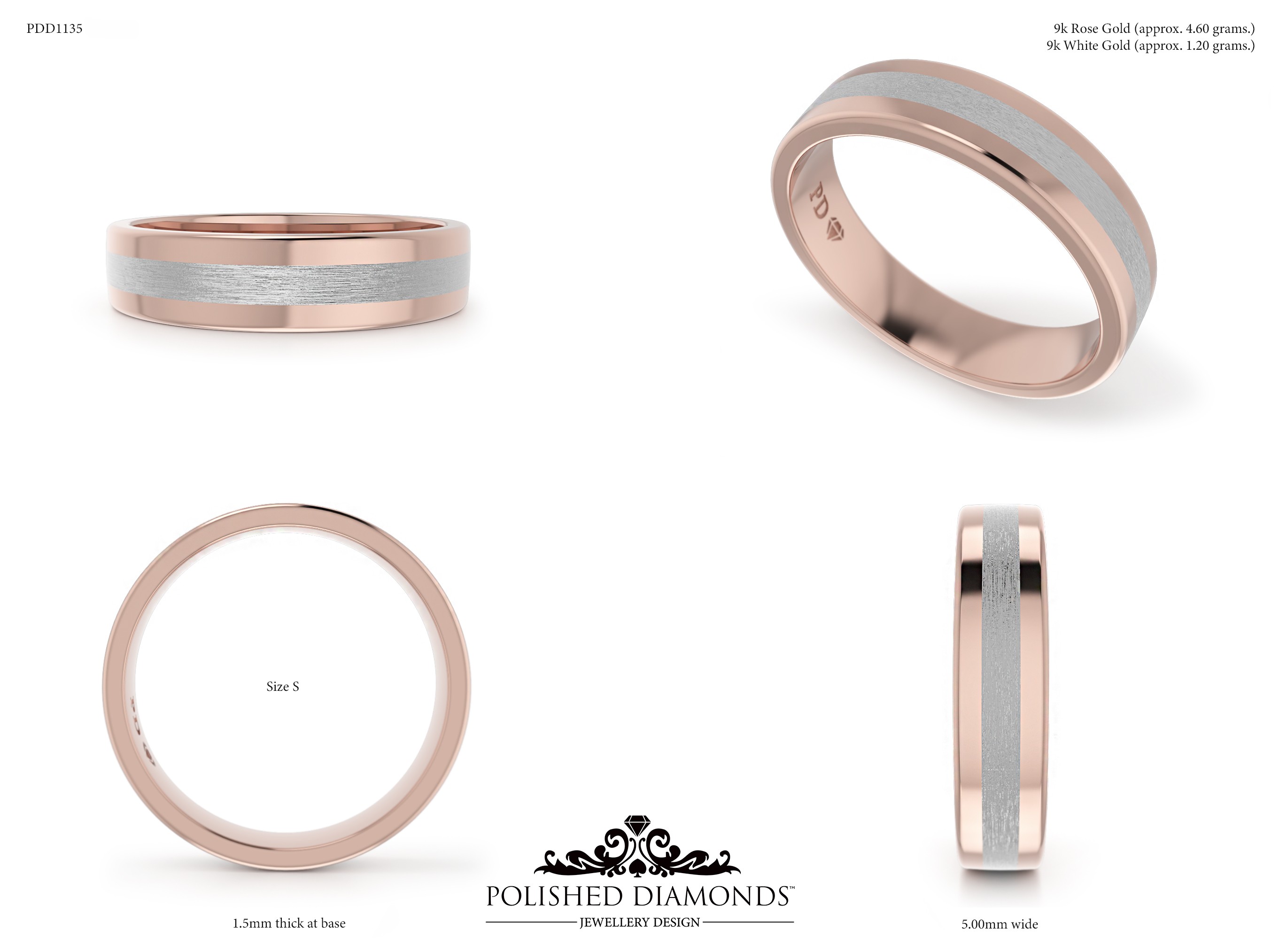 Gents Wedding ring – PDD1135