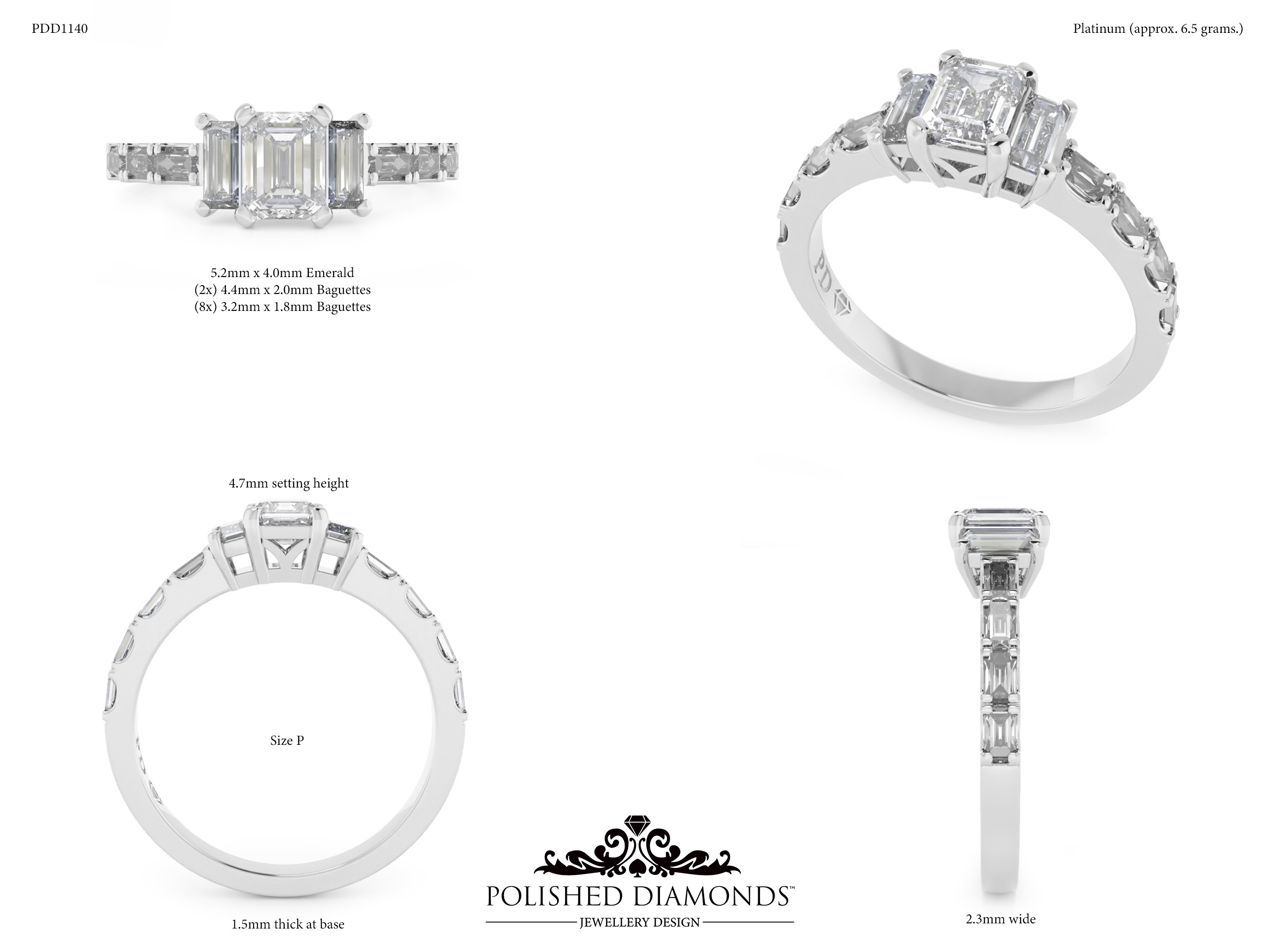 Emerald Trilogy ring – PDD1140