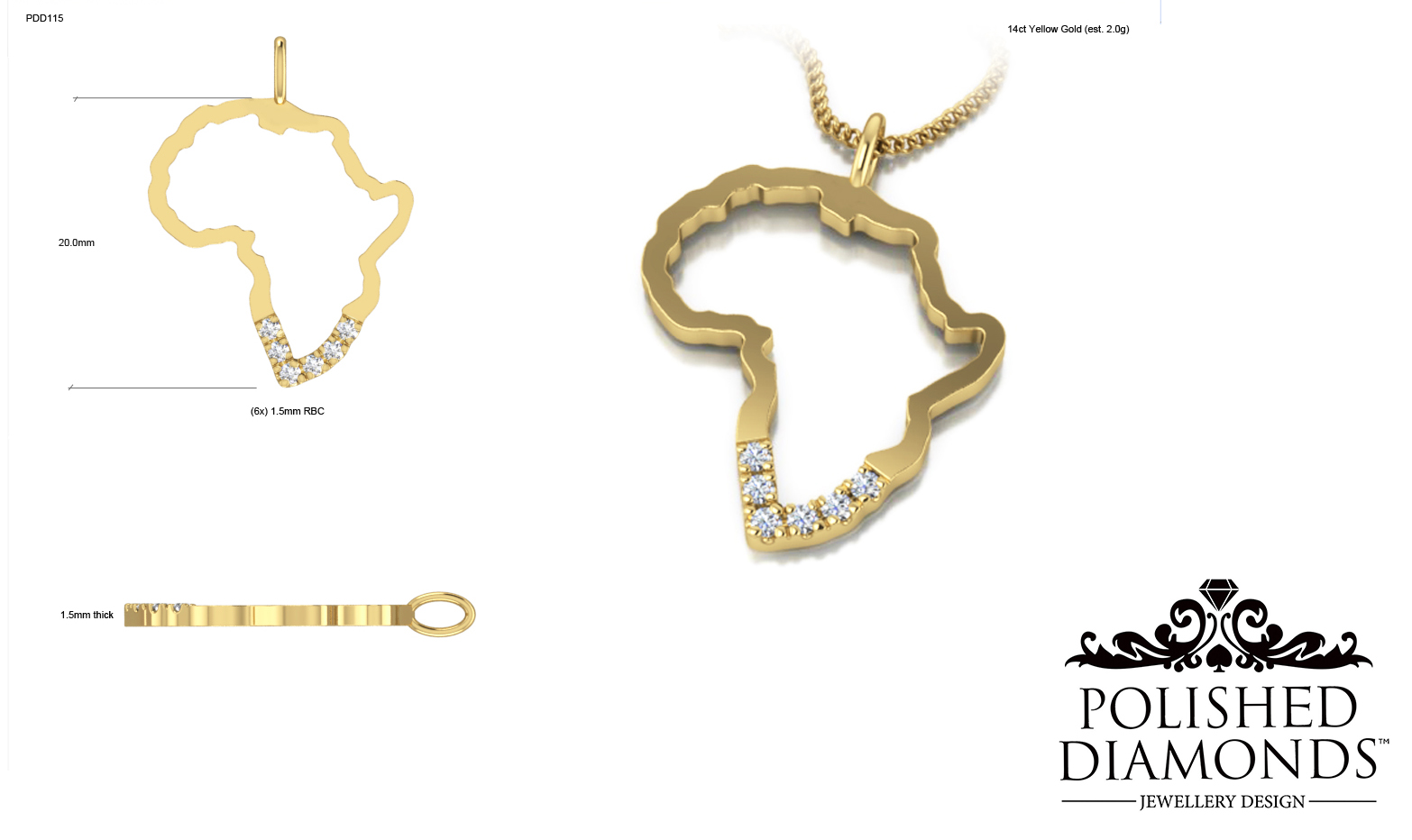 Round Pendant ring – PDD115