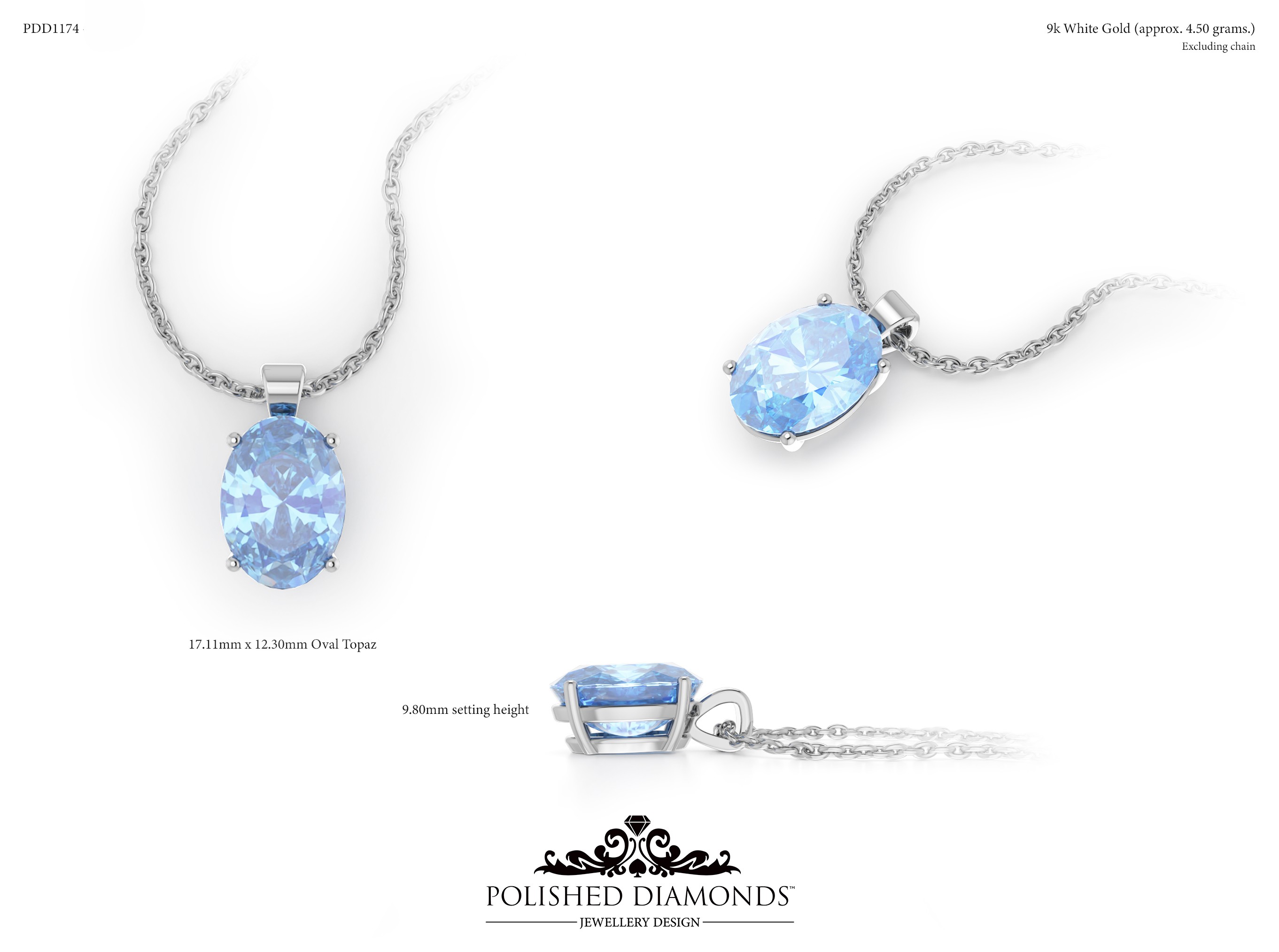 Oval Pendant ring – PDD1174