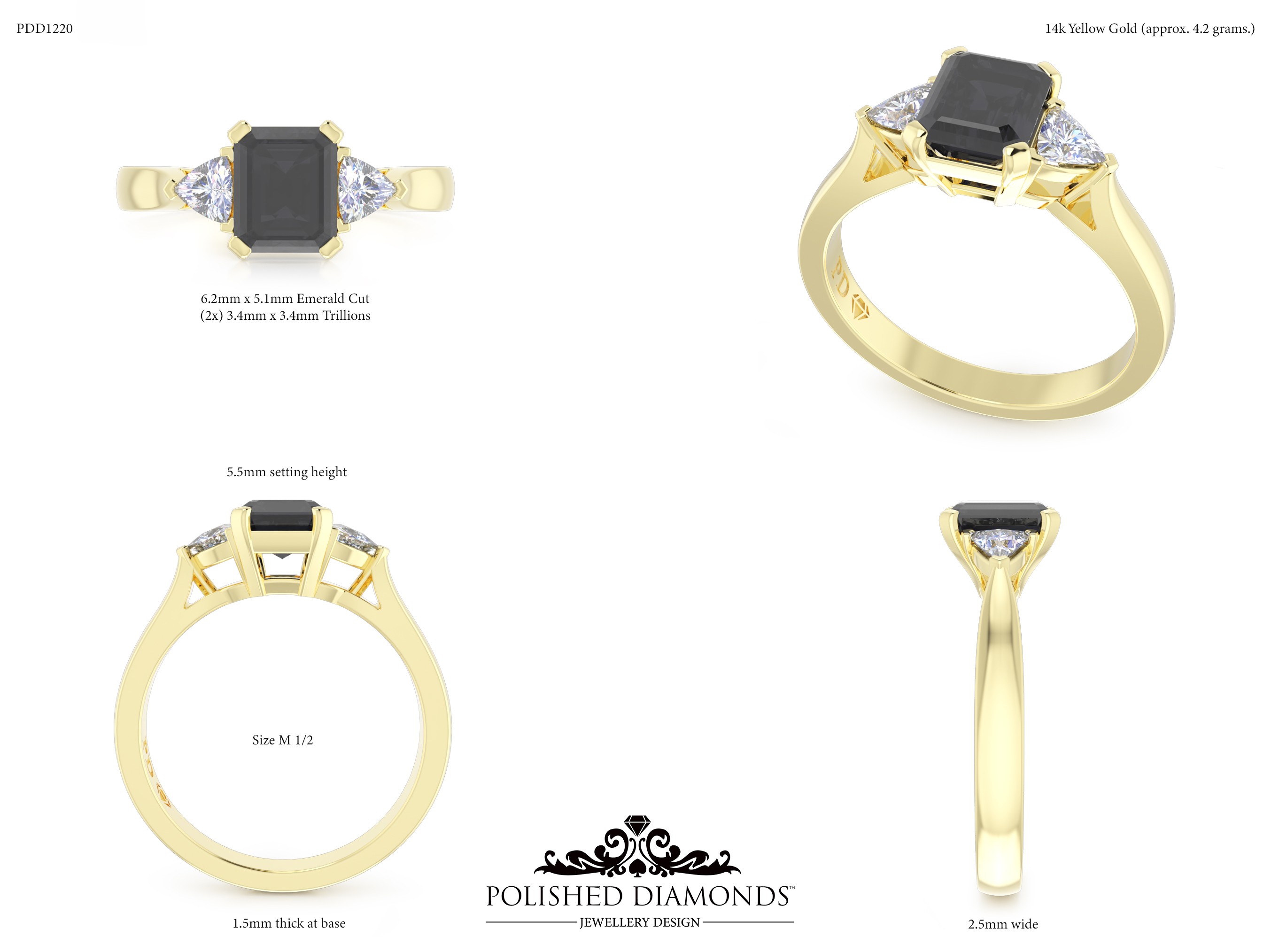 Emerald Trilogy ring – PDD1220