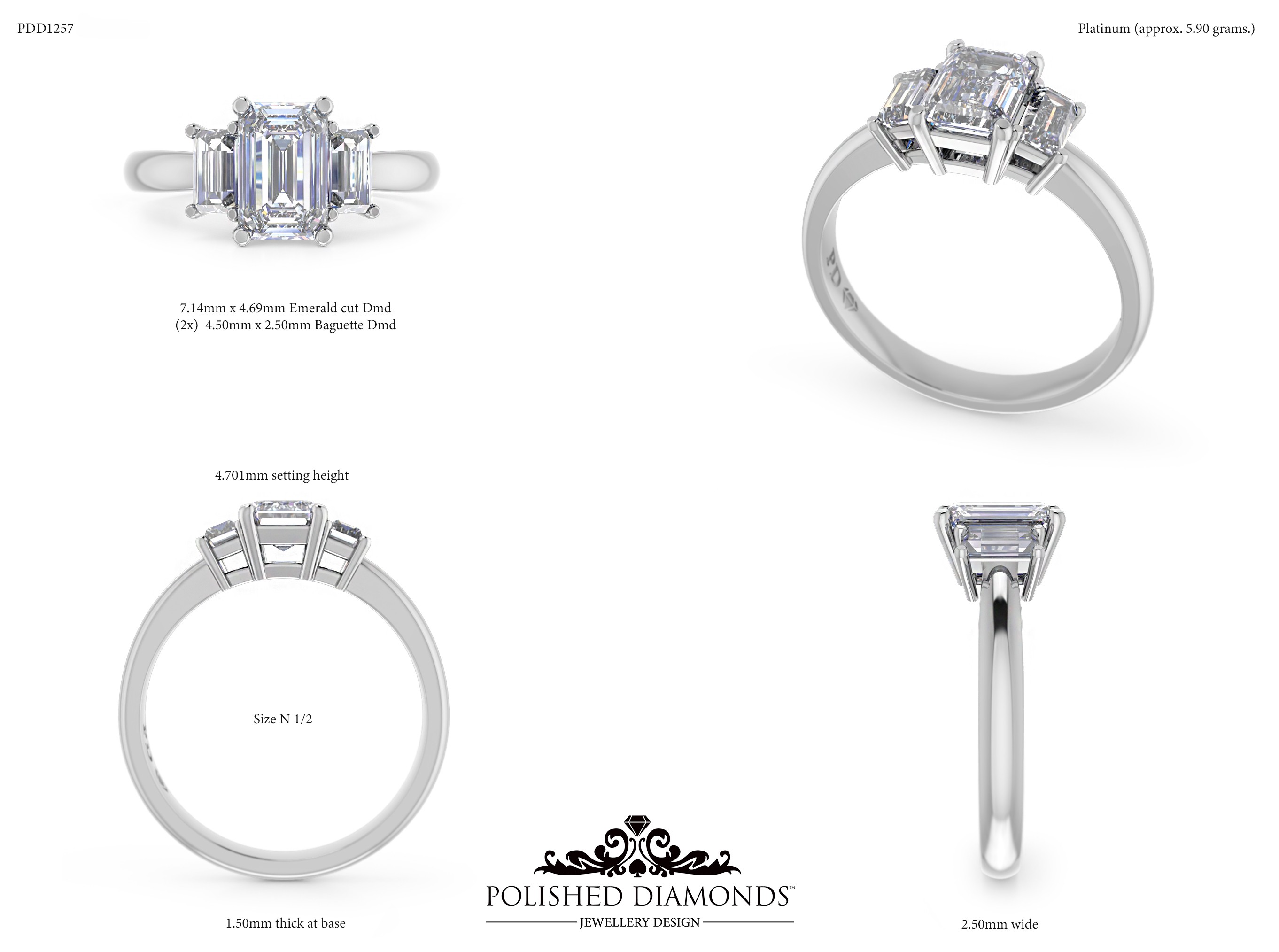 Emerald Trilogy ring – PDD1257