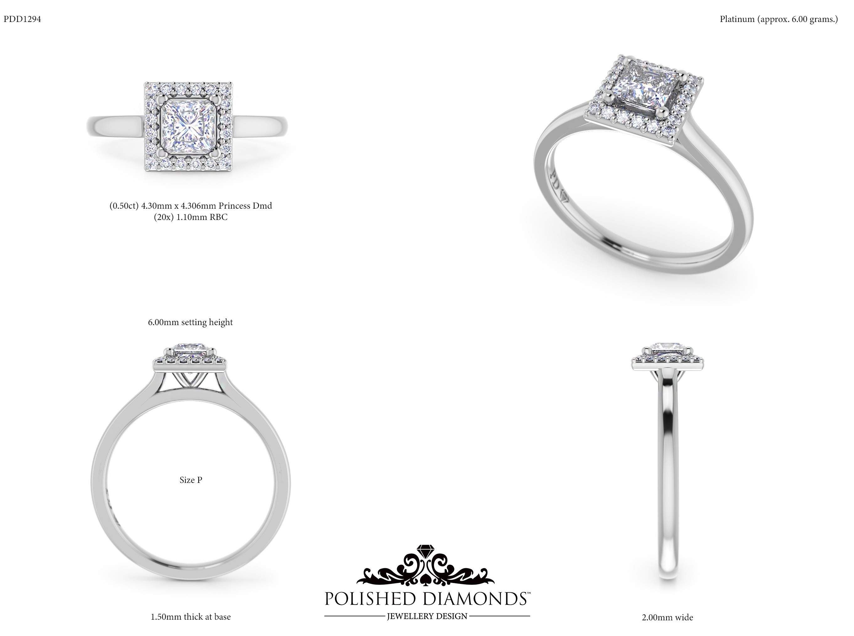 Princess Halo ring – PDD1294