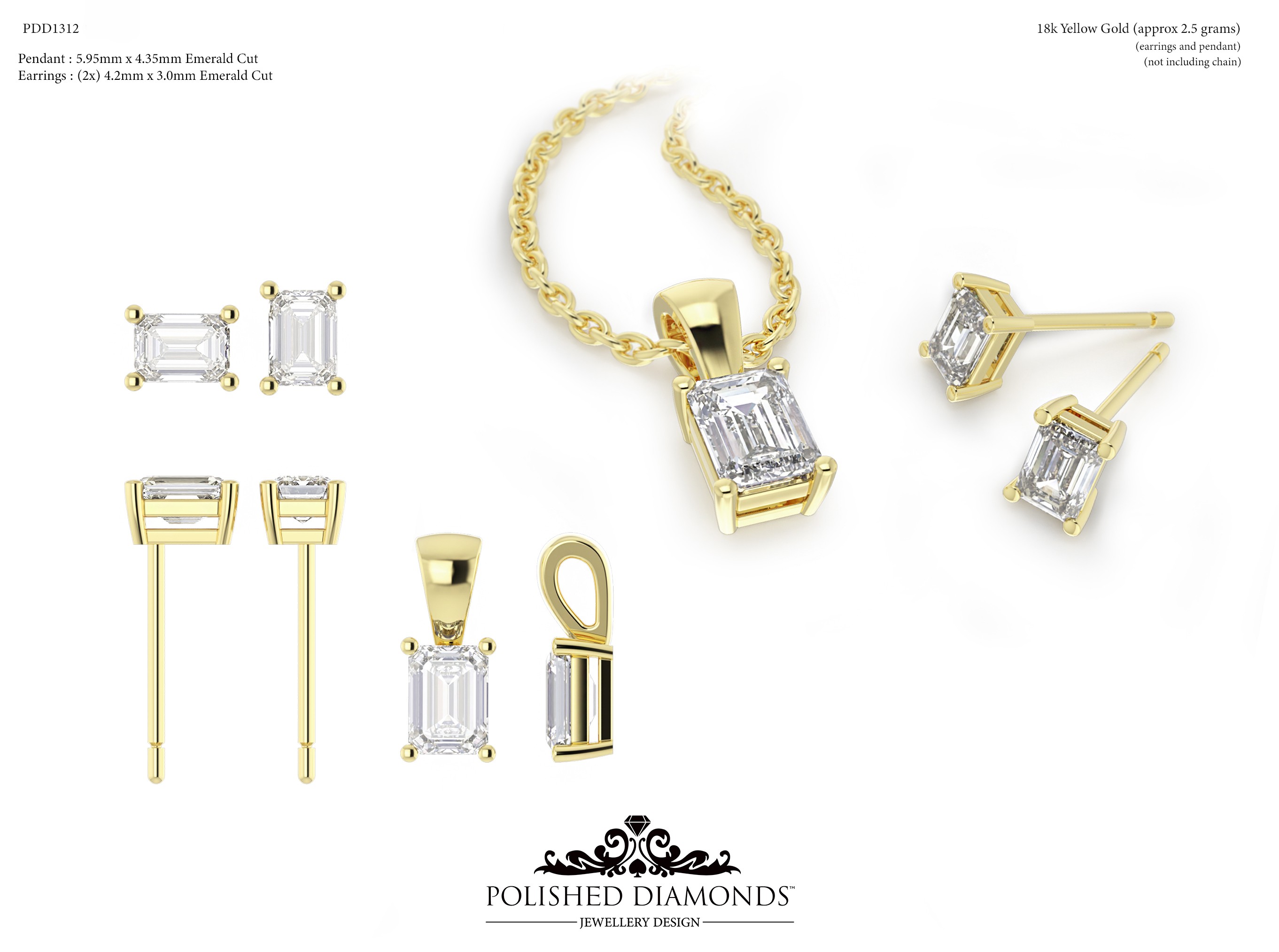 Emerald Earrings ring – PDD1312