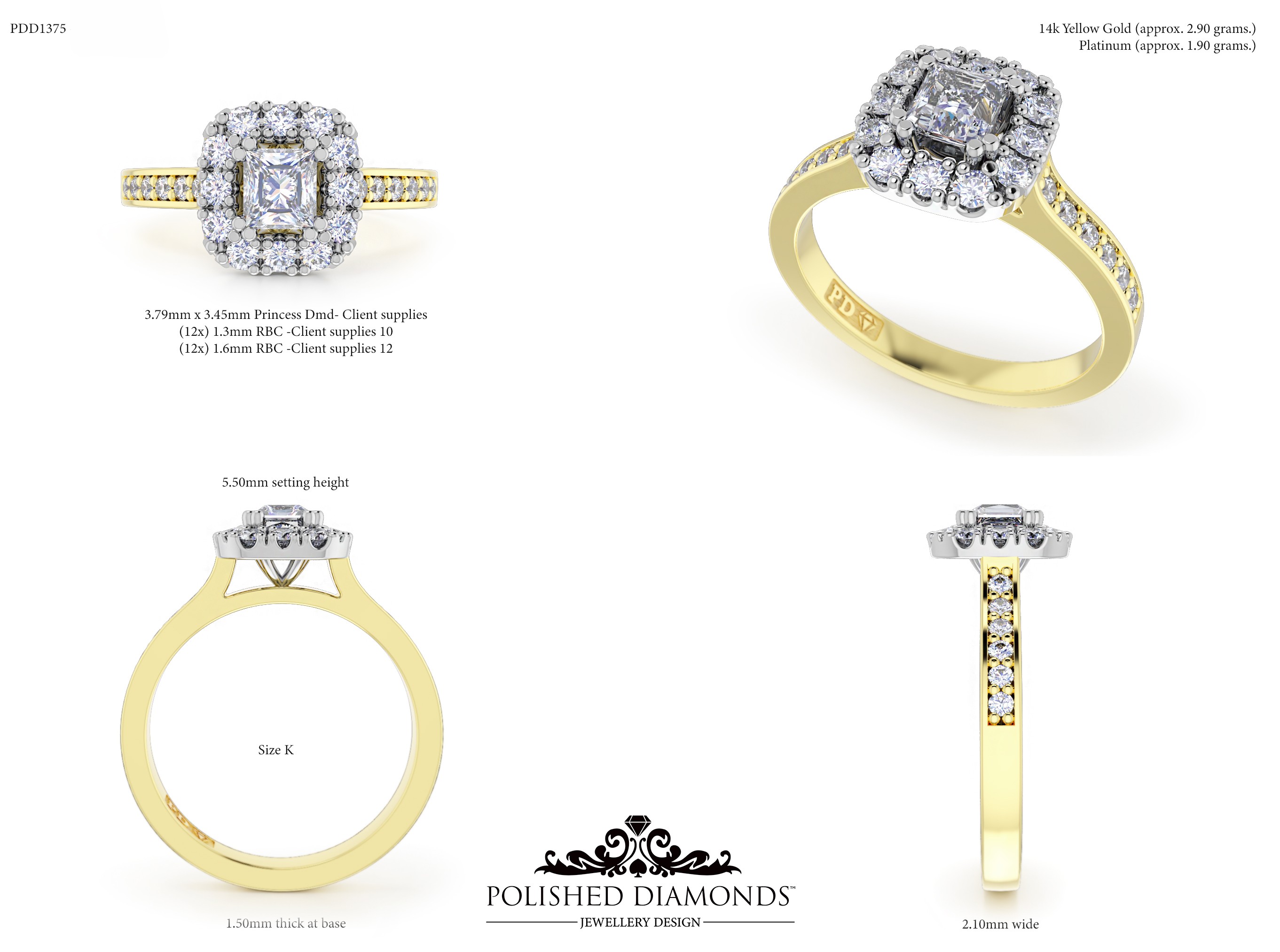 Princess Halo ring – PDD1375