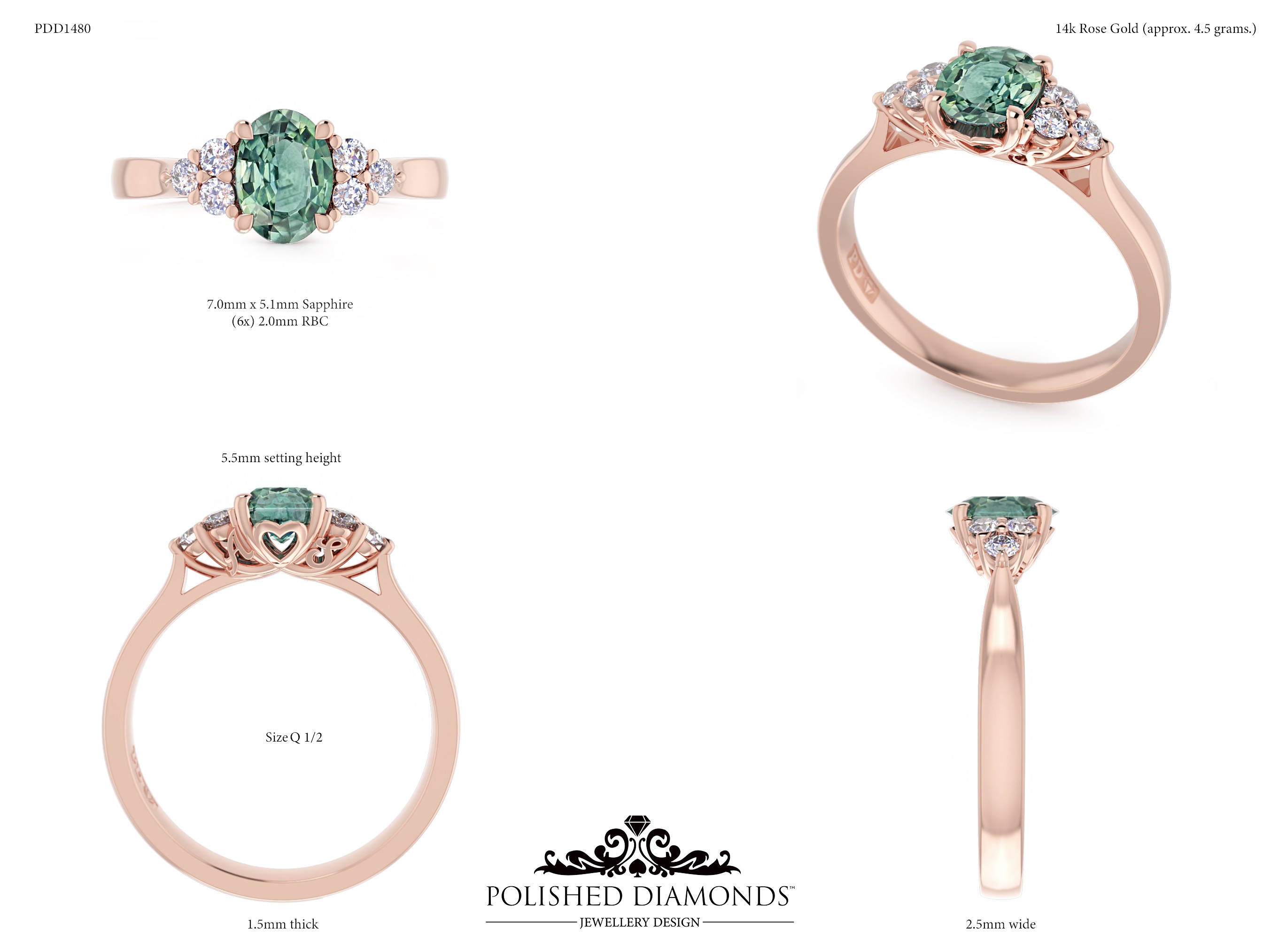 Oval Trilogy ring – PDD1480