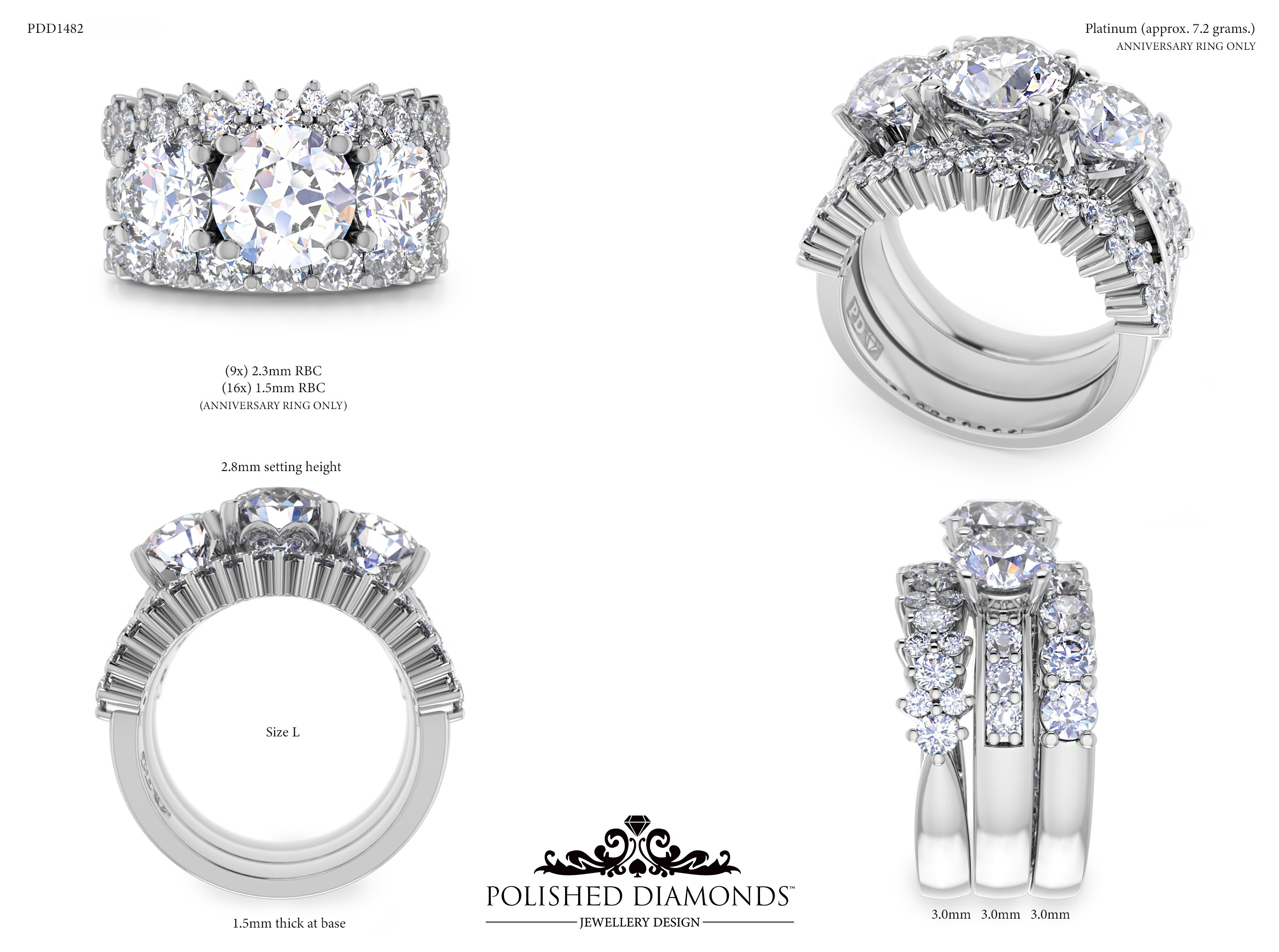 Ladys Wedding ring – PDD1482