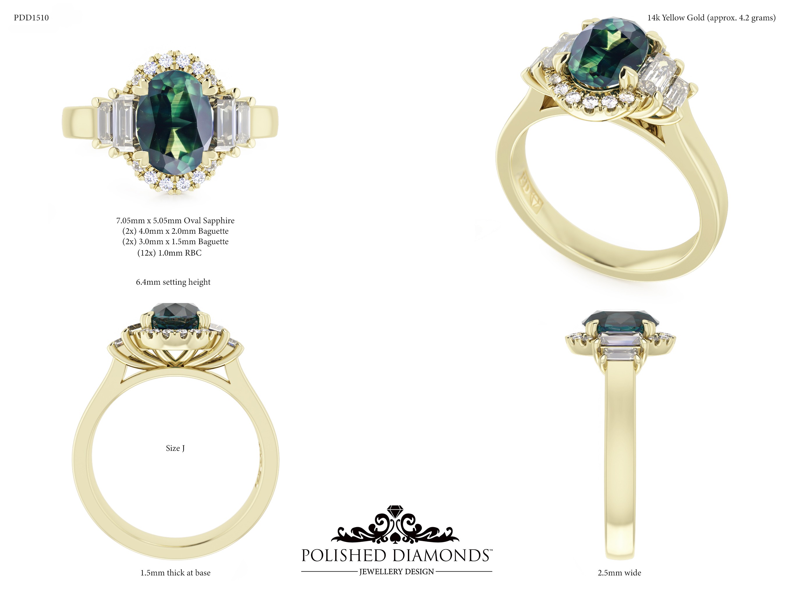 Oval Halo ring – PDD1510