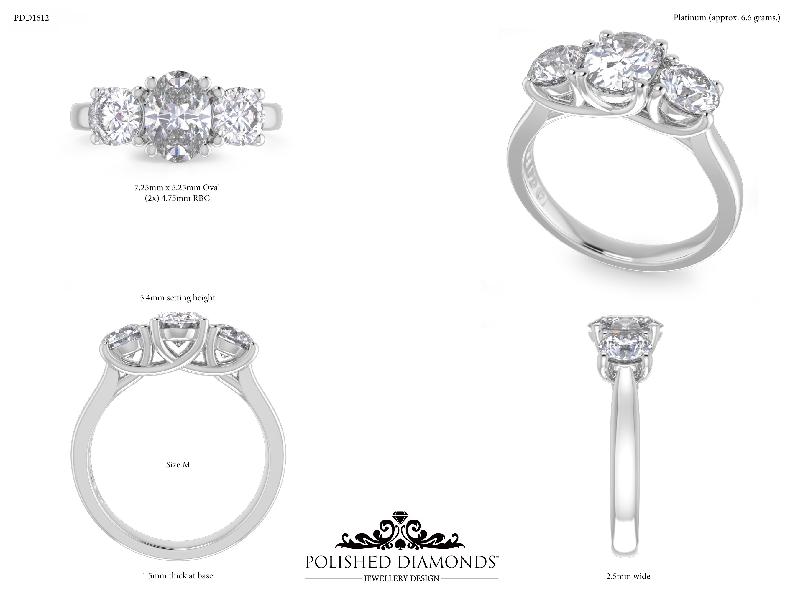 Oval Trilogy ring – PDD1612