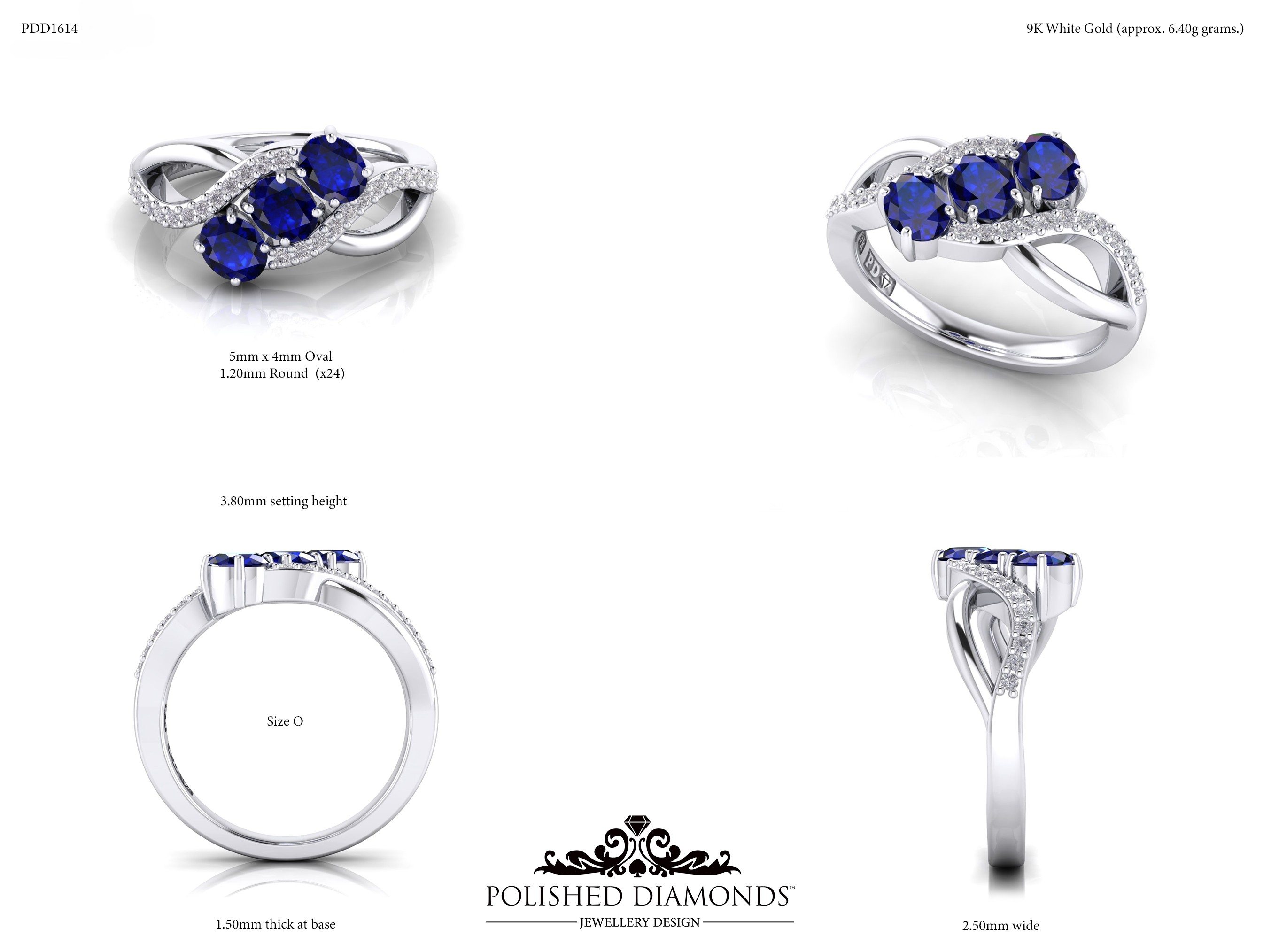 Oval Trilogy ring – PDD1614