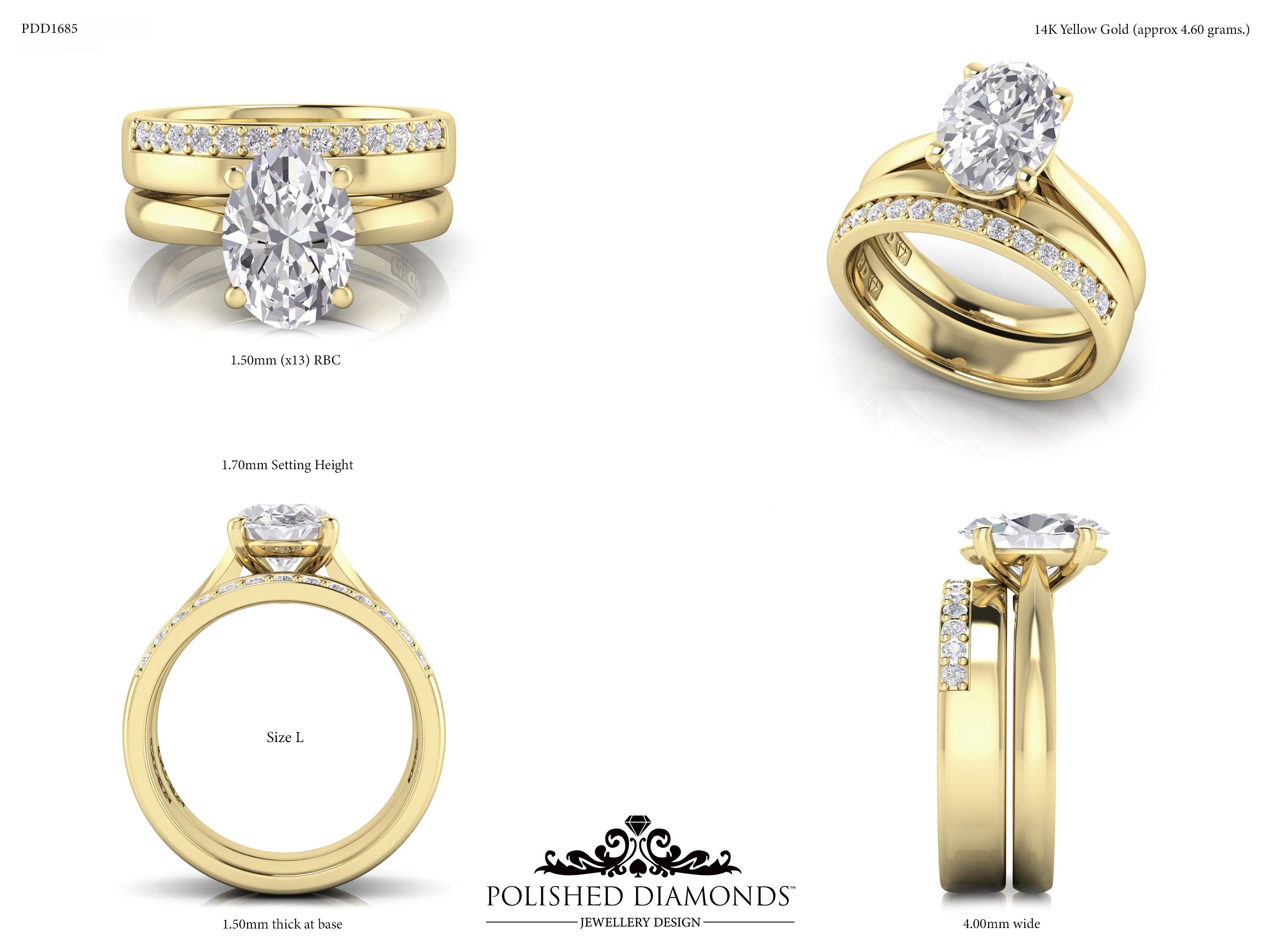 Ladys Wedding ring – PDD1685