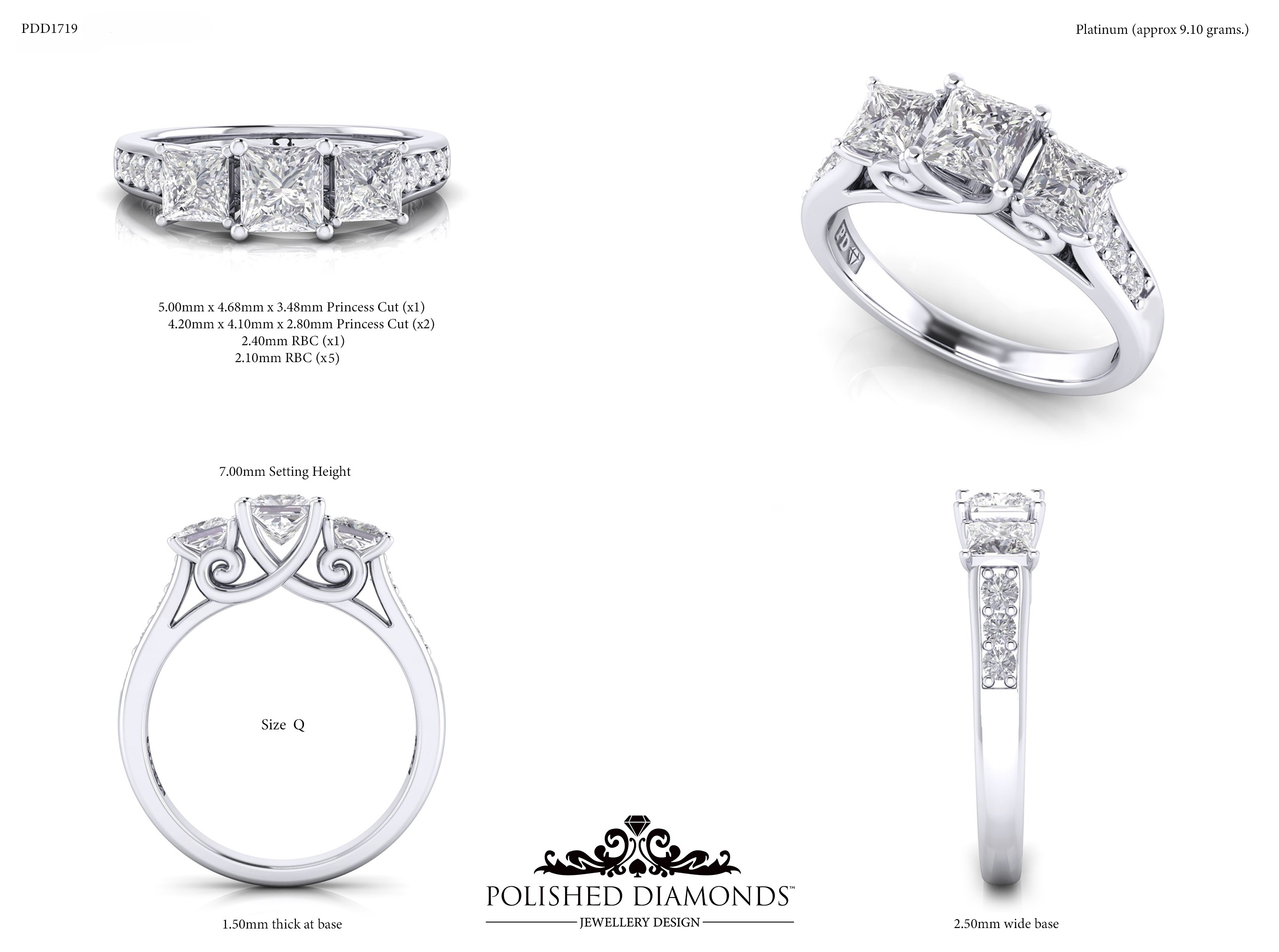 Princess Trilogy ring – PDD1719