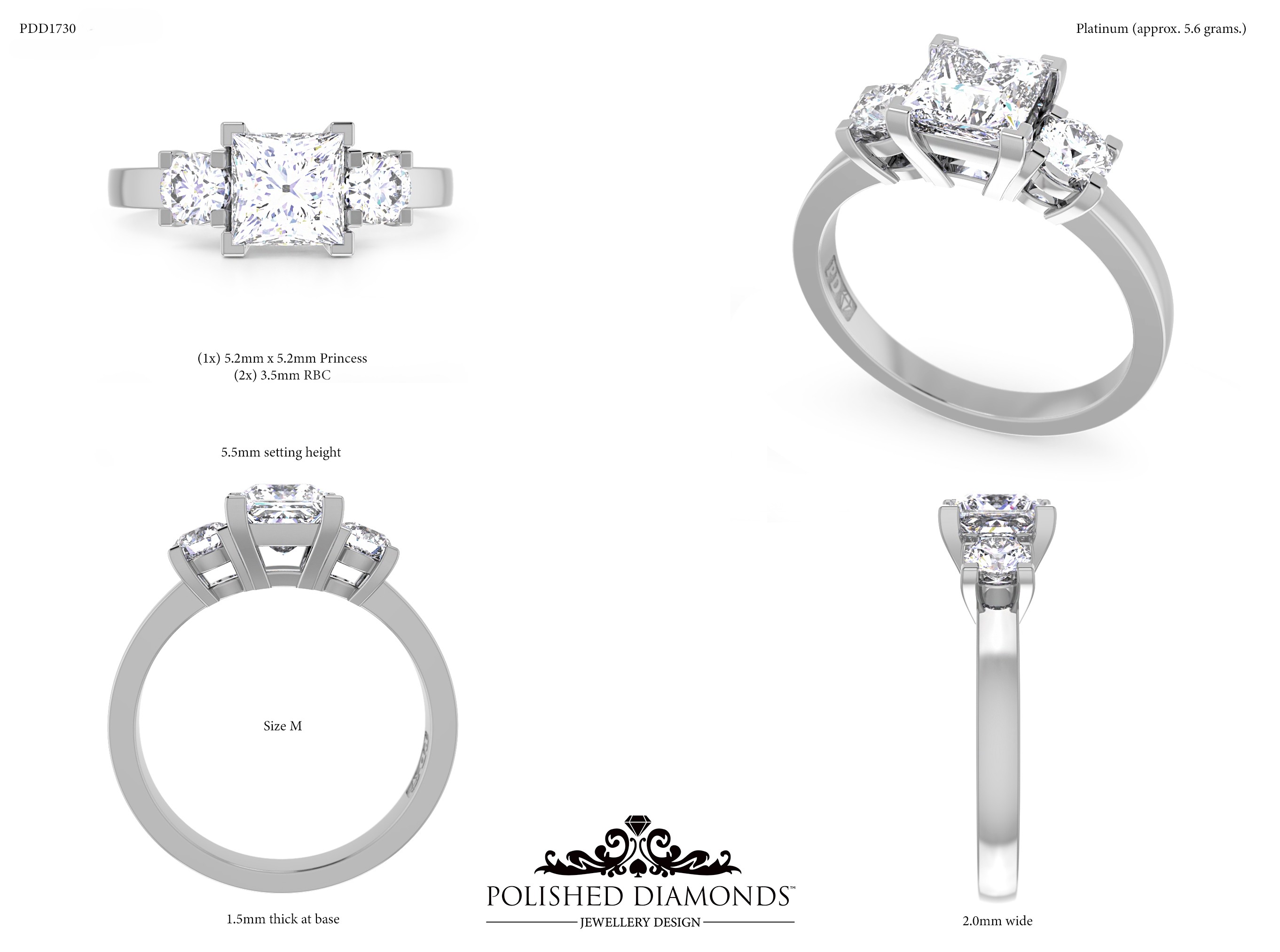 Princess Trilogy ring – PDD1730