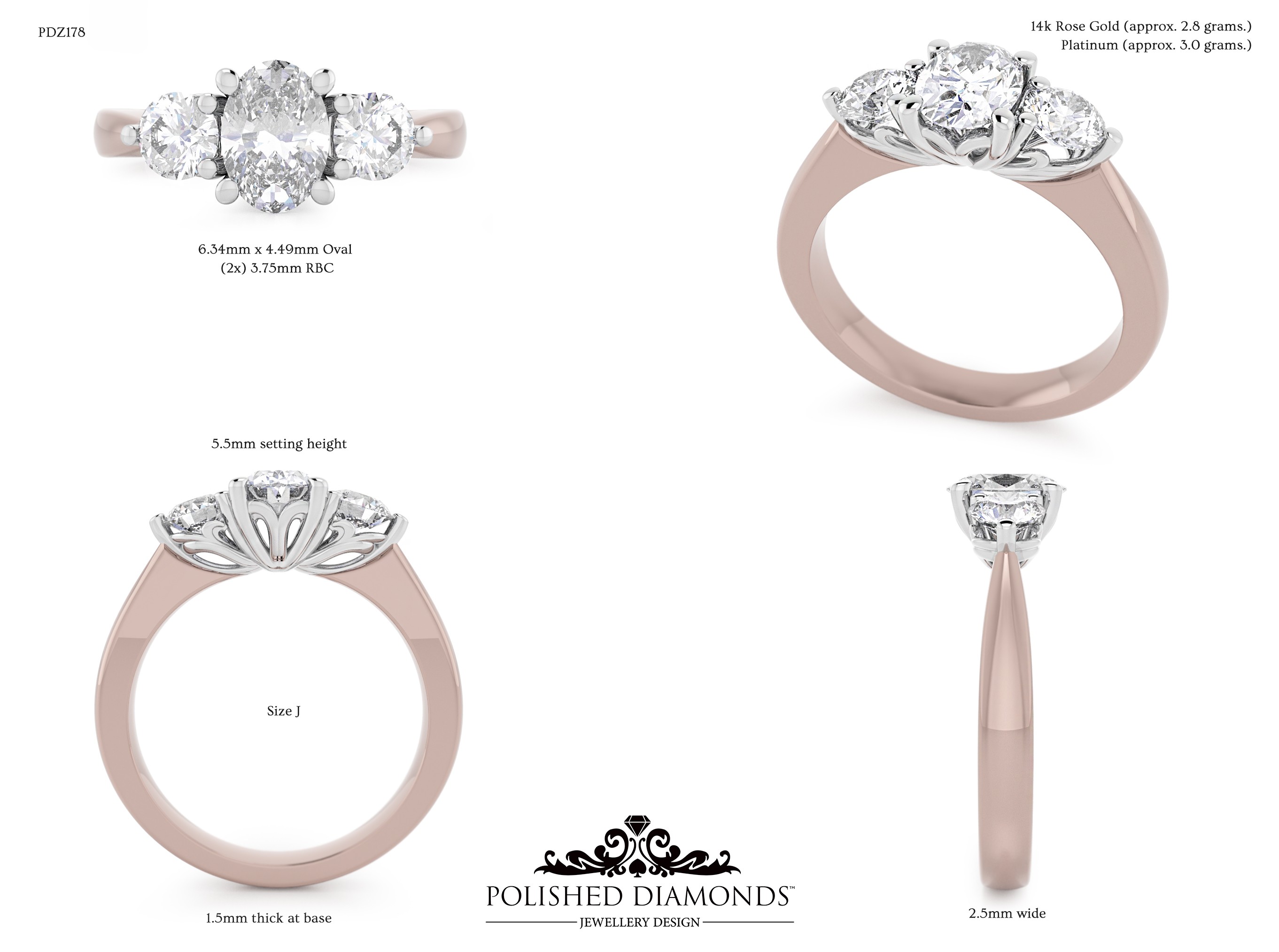 Oval Trilogy ring – PDD178