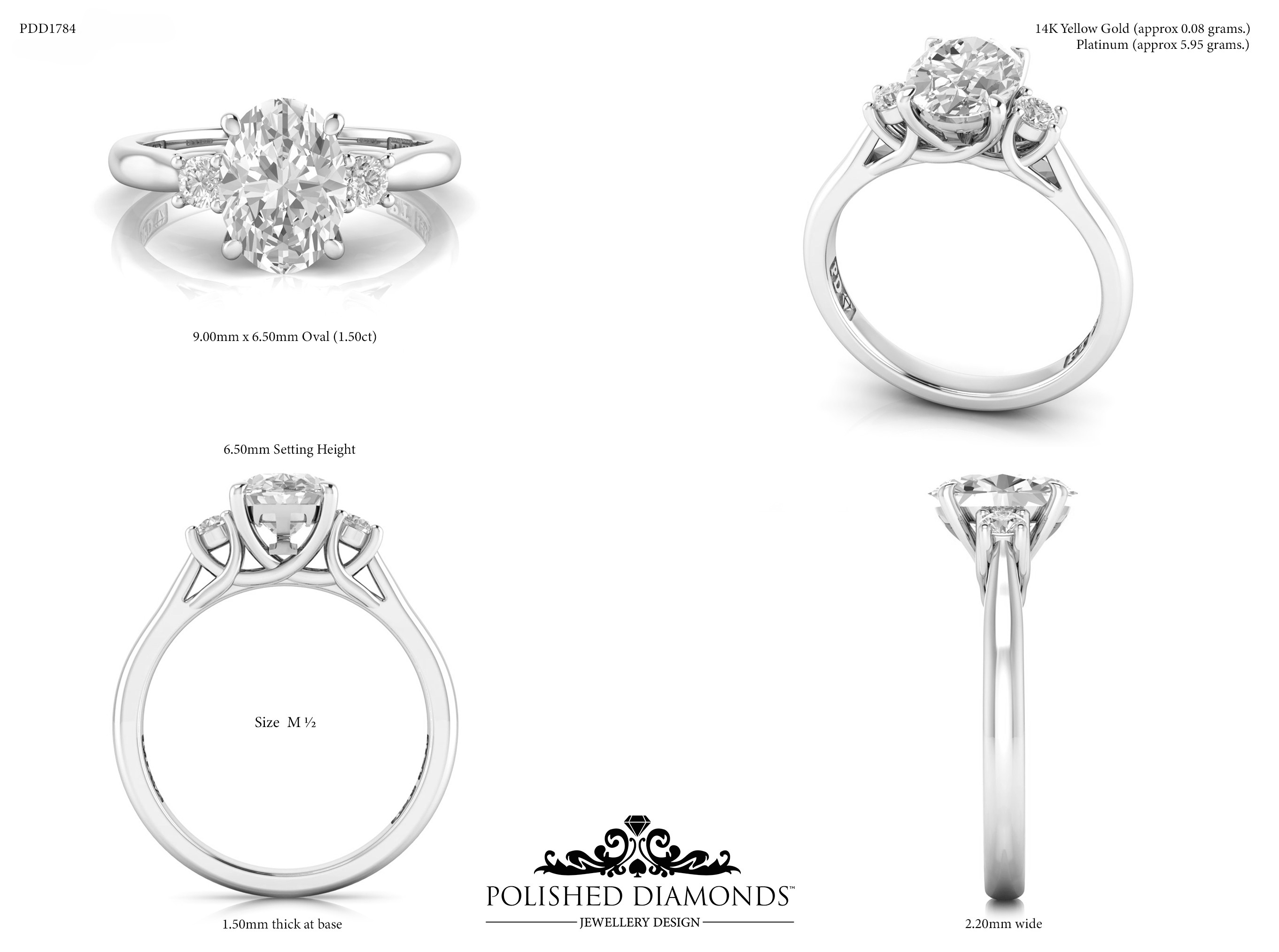 Oval Trilogy ring – PDD1784