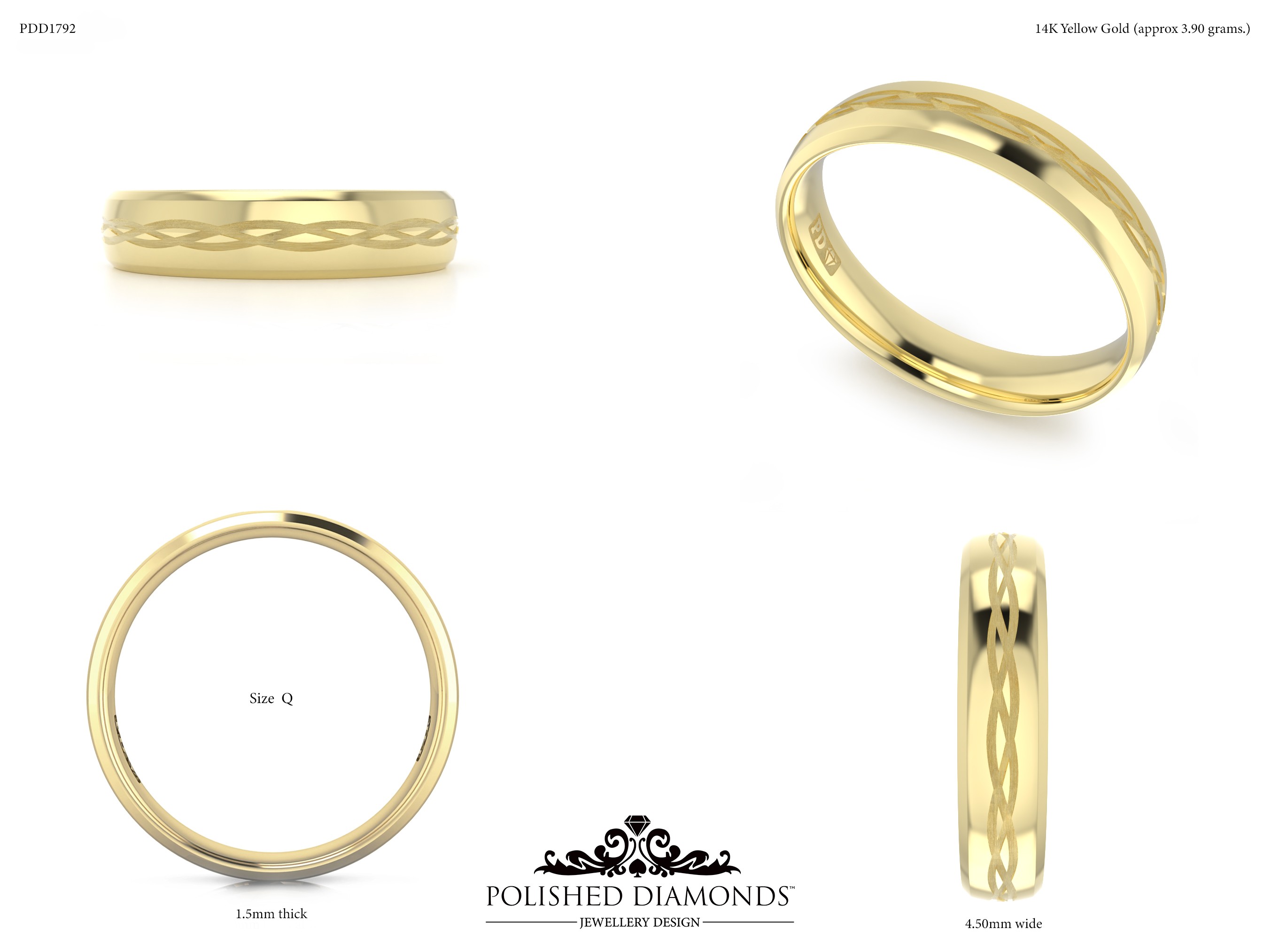 Gents Wedding ring – PDD1792