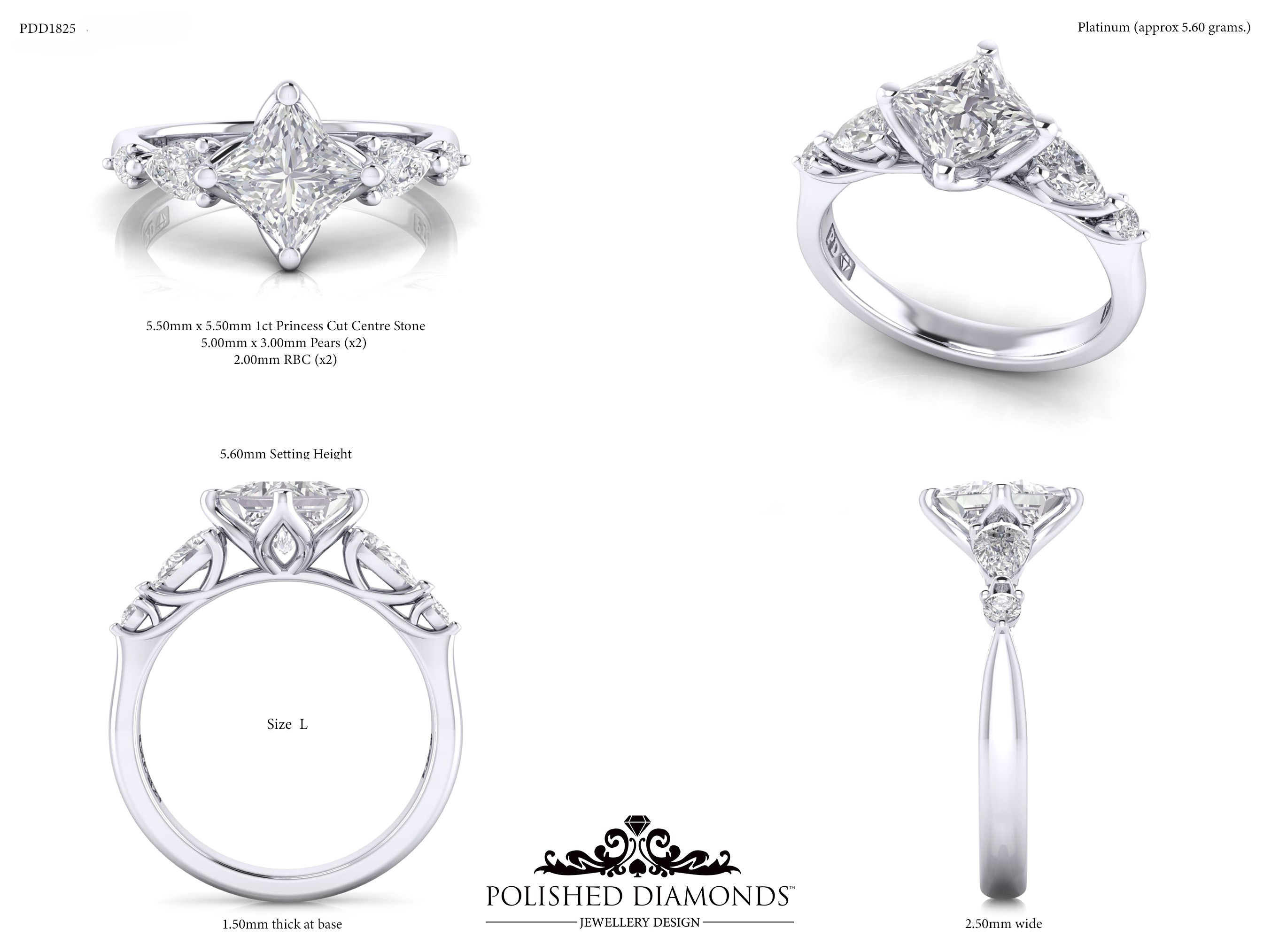 Princess Solitaire ring – PDD1825