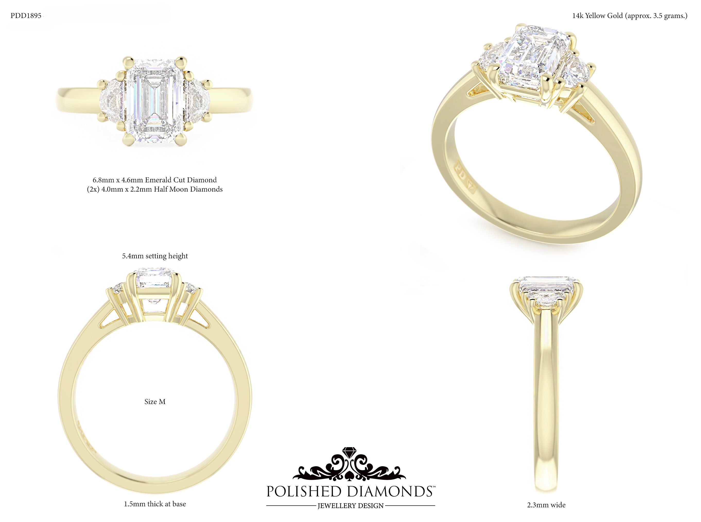 Emerald Trilogy (2) ring – PDD1895