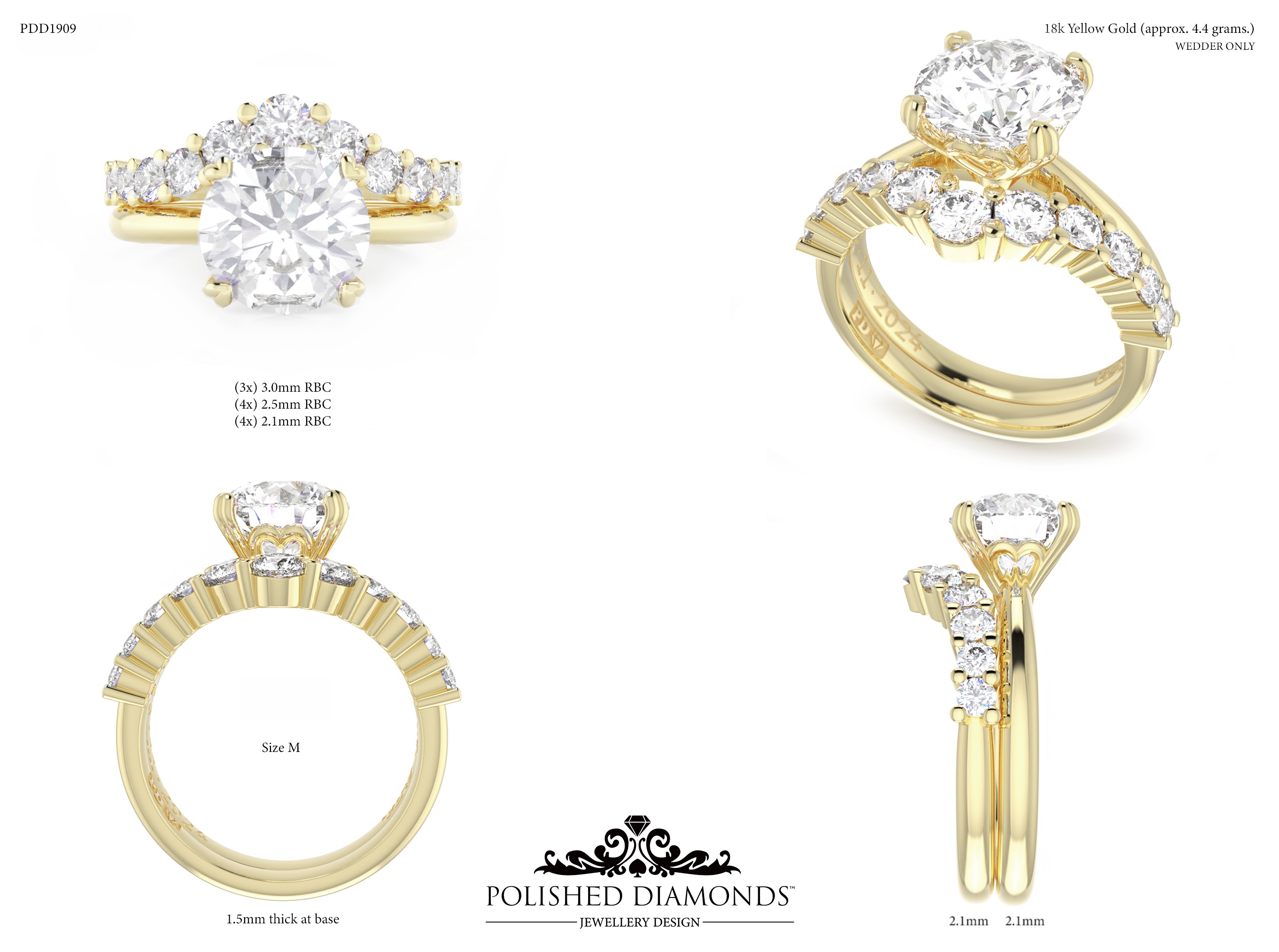 Ladys Wedding ring – PDD1909