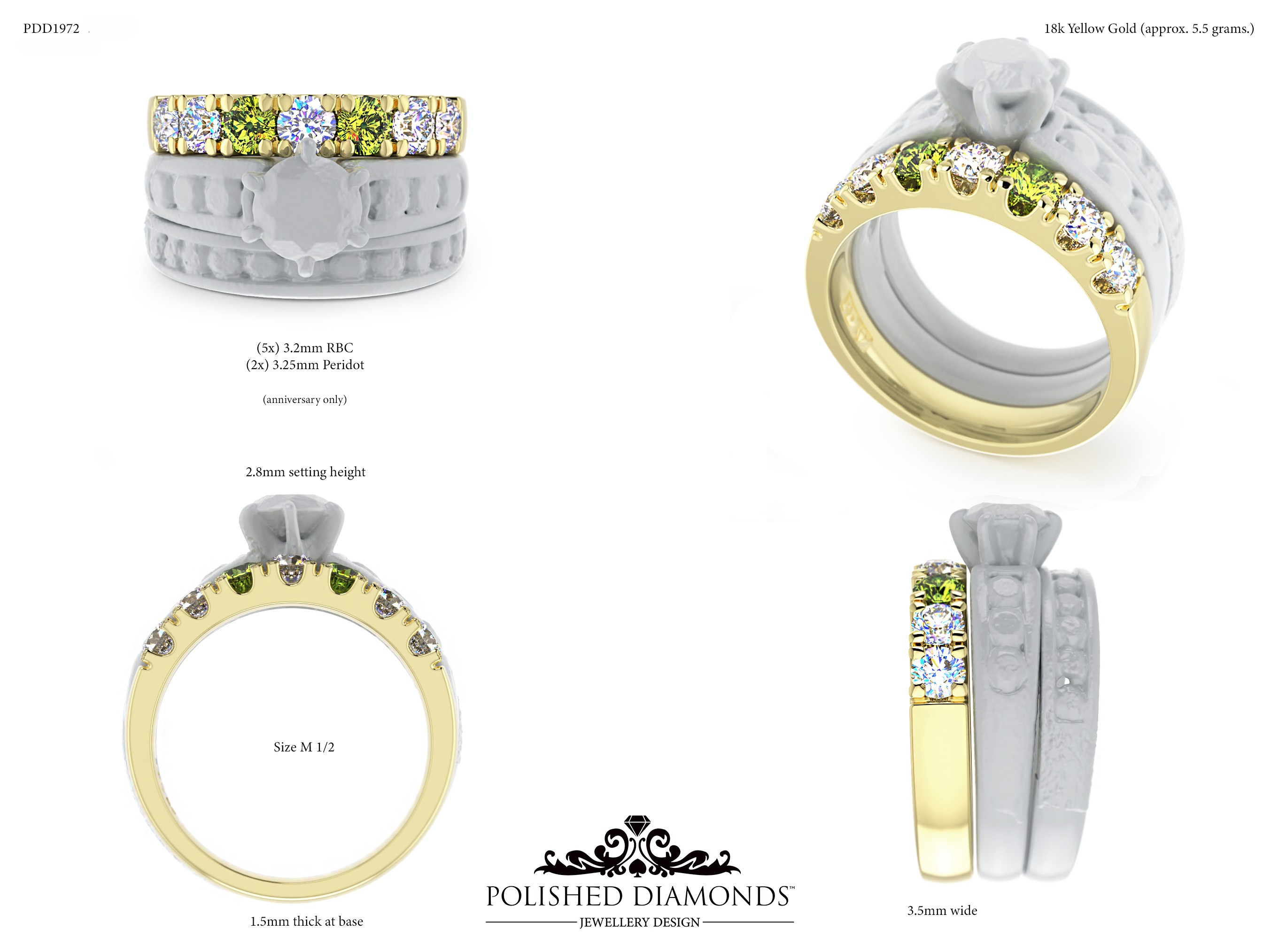 Ladys Wedding ring – PDD1972