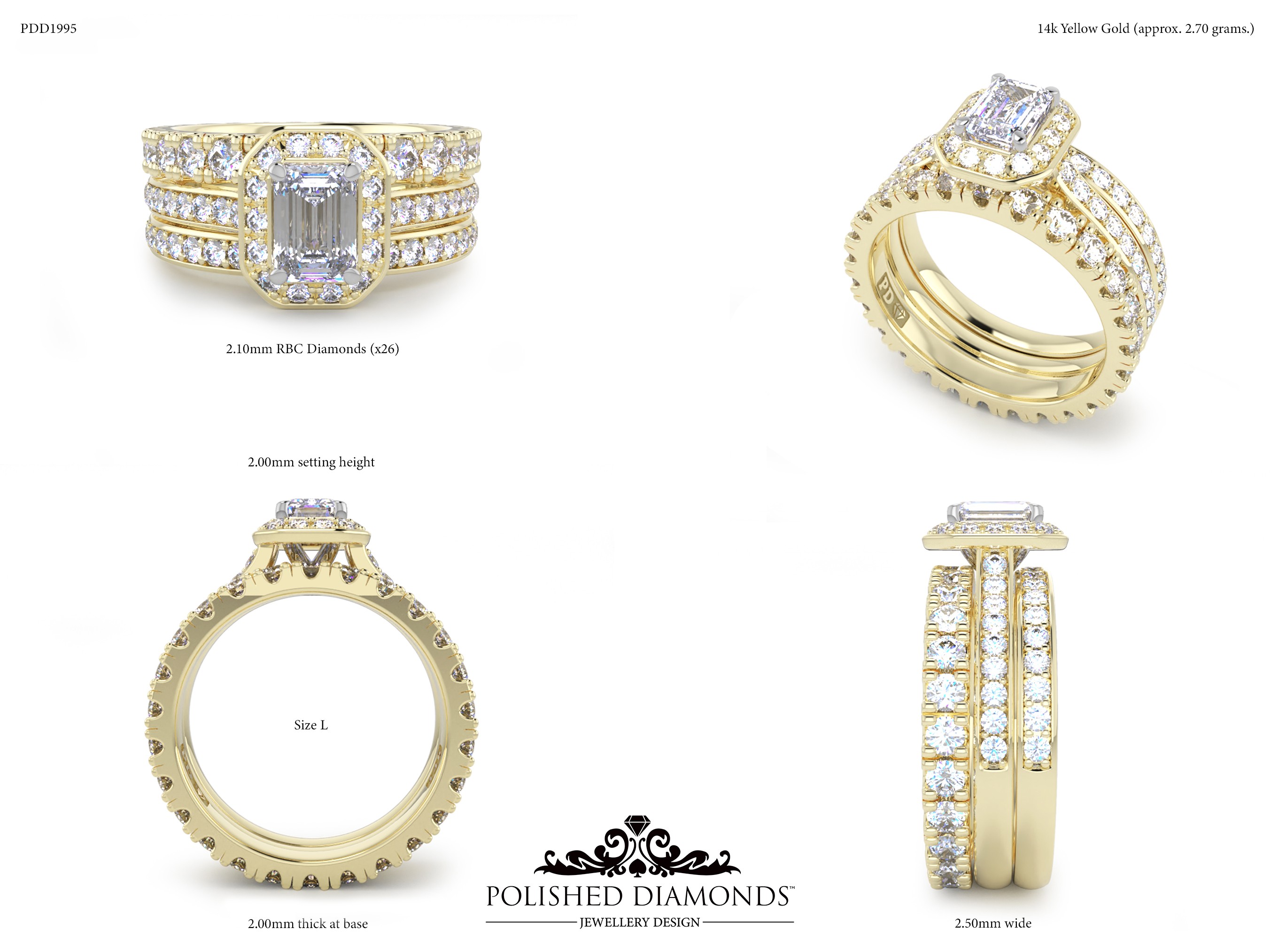 Ladys Wedding ring – PDD1995