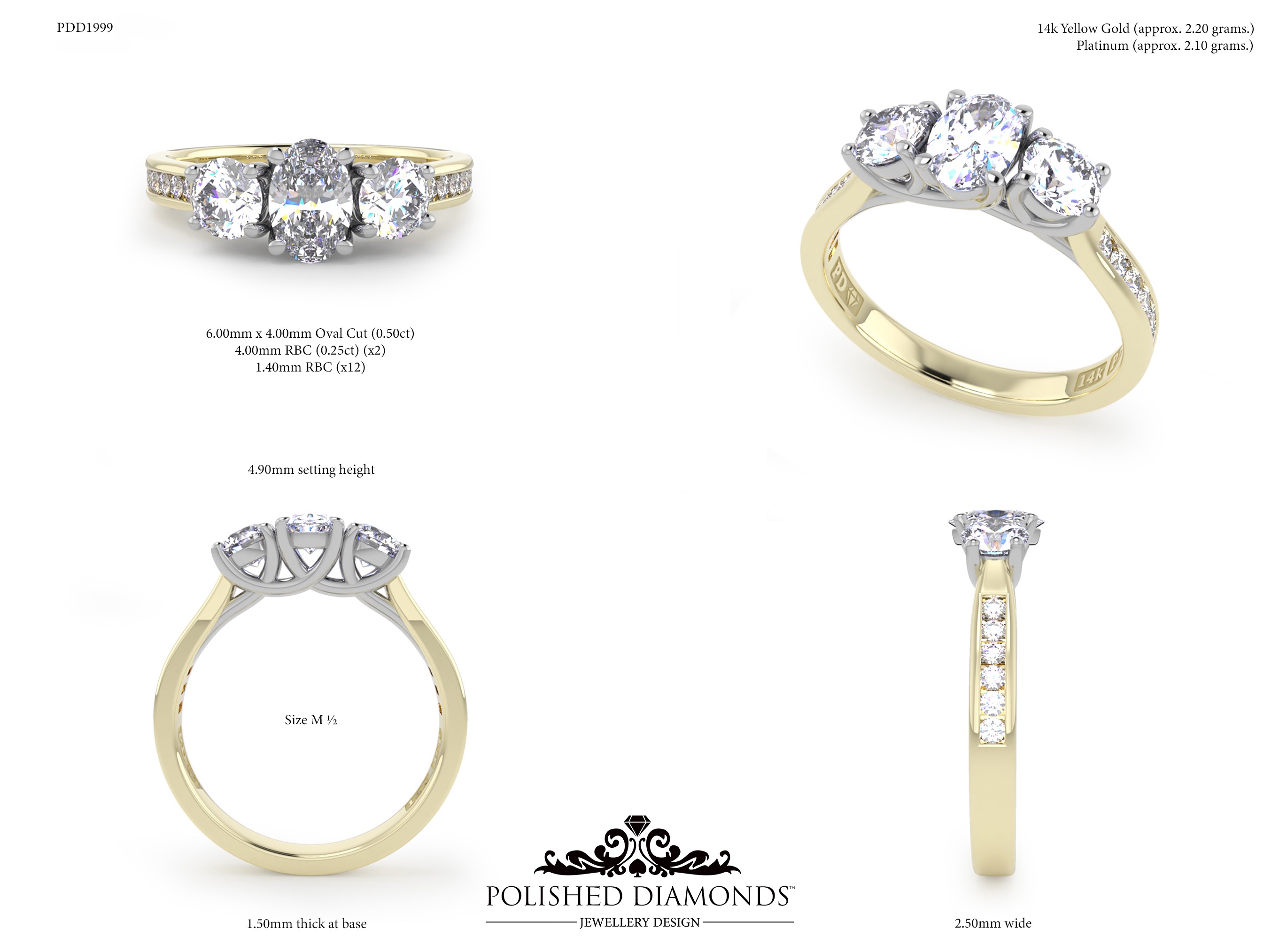 Oval Trilogy ring – PDD1999
