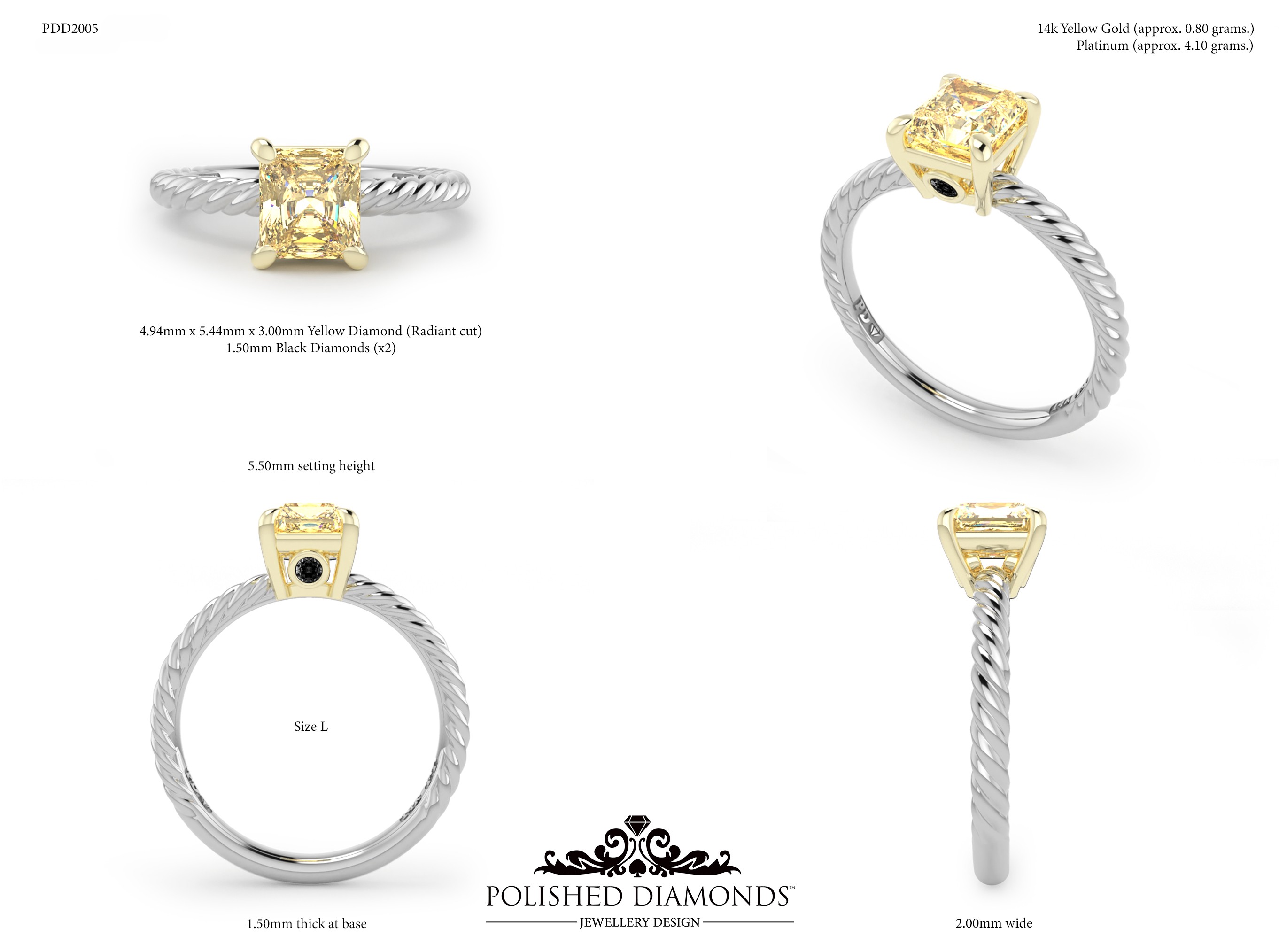 Princess Solitaire ring – PDD2005