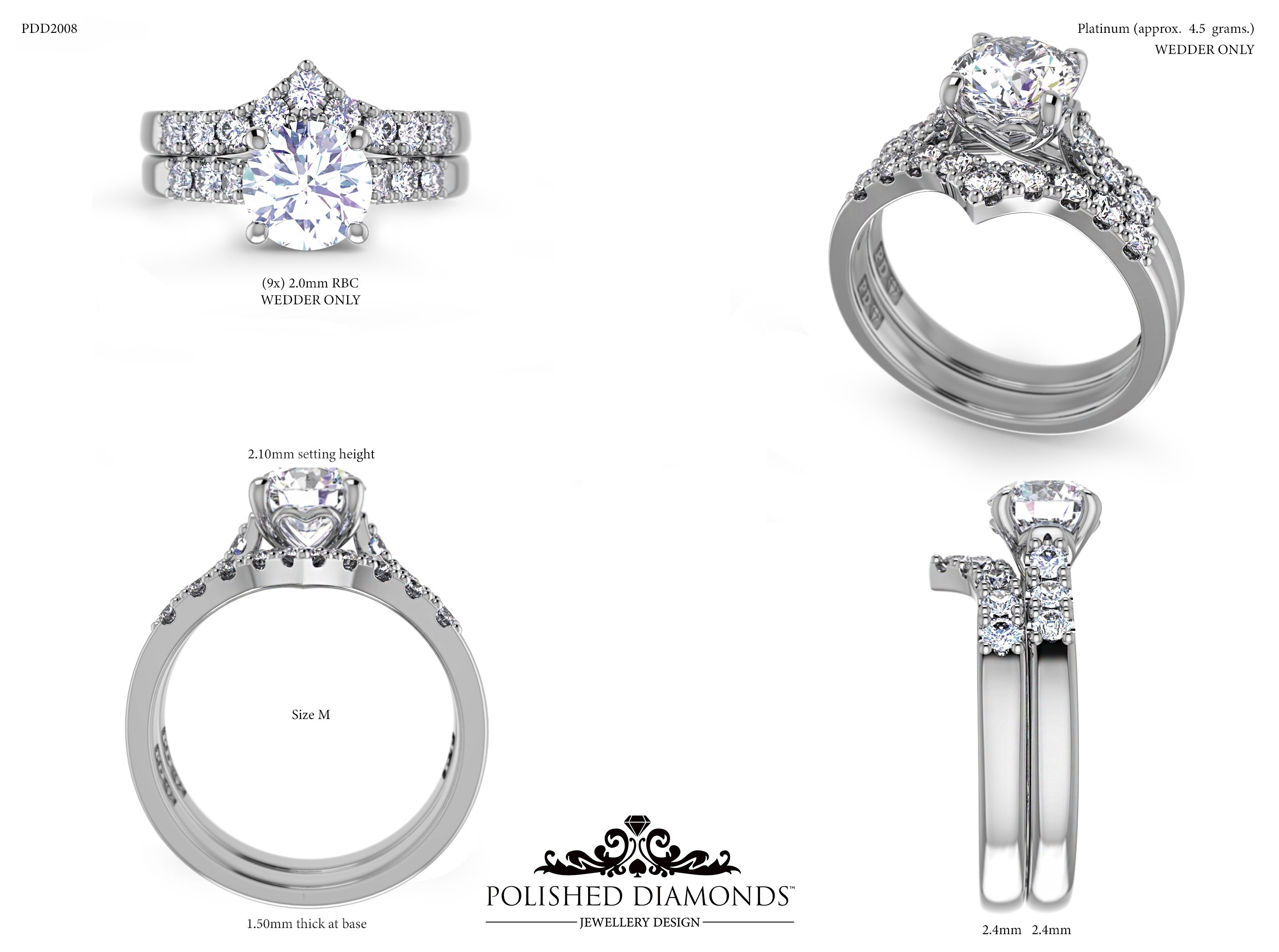 Ladys Wedding ring – PDD2008