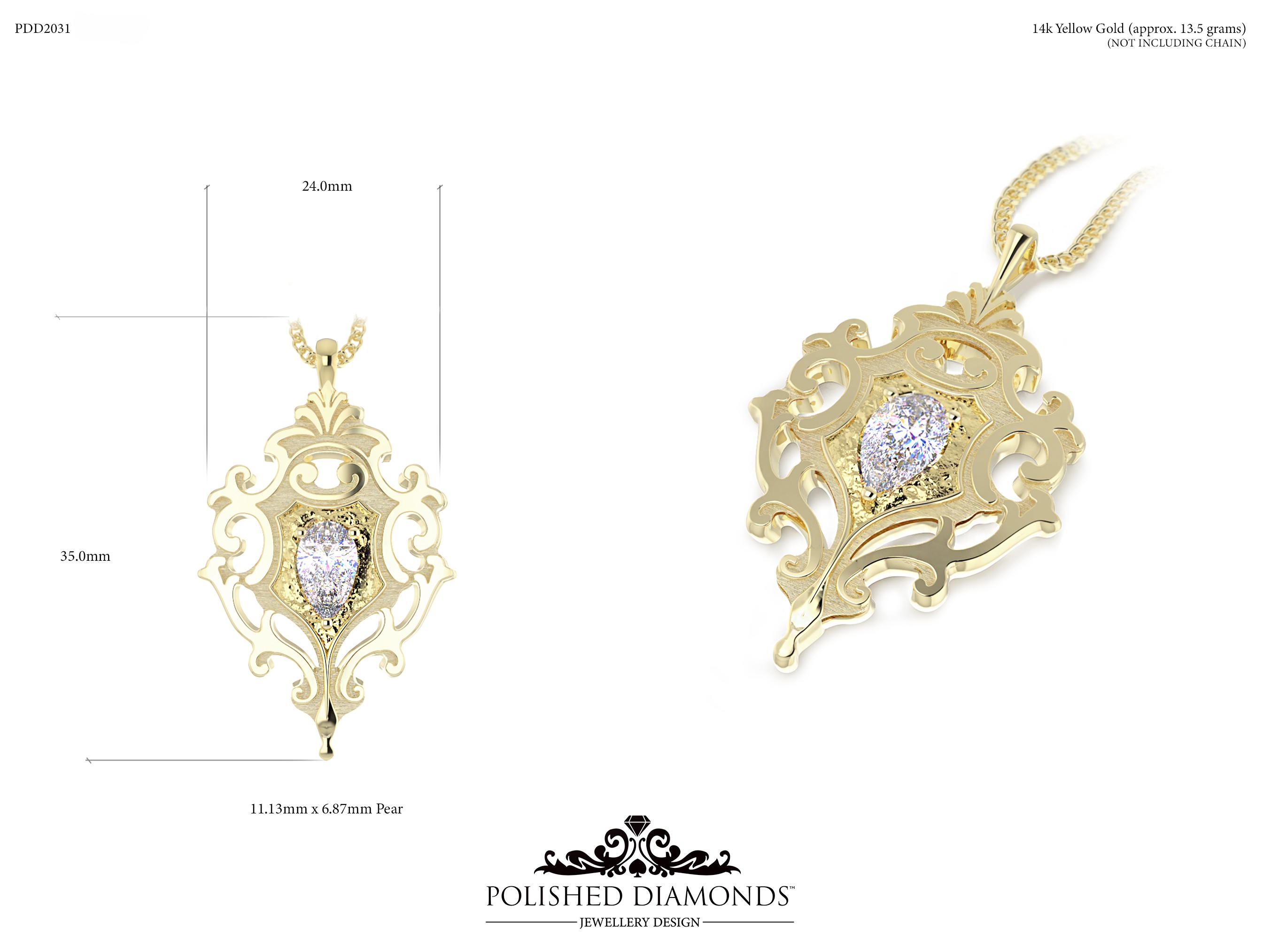 Pear Pendant – PDD2031