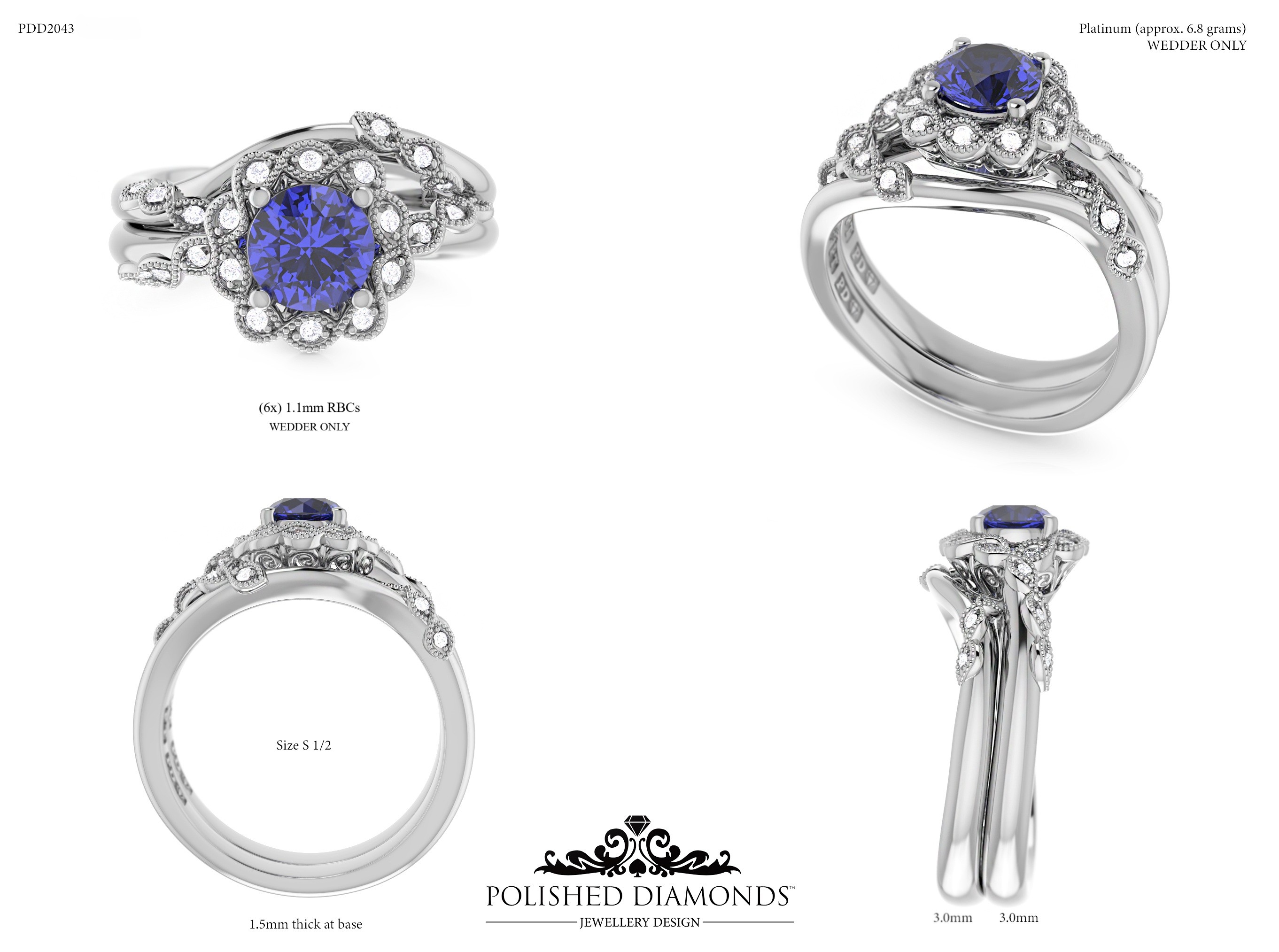 Ladys Wedding ring – PDD2043