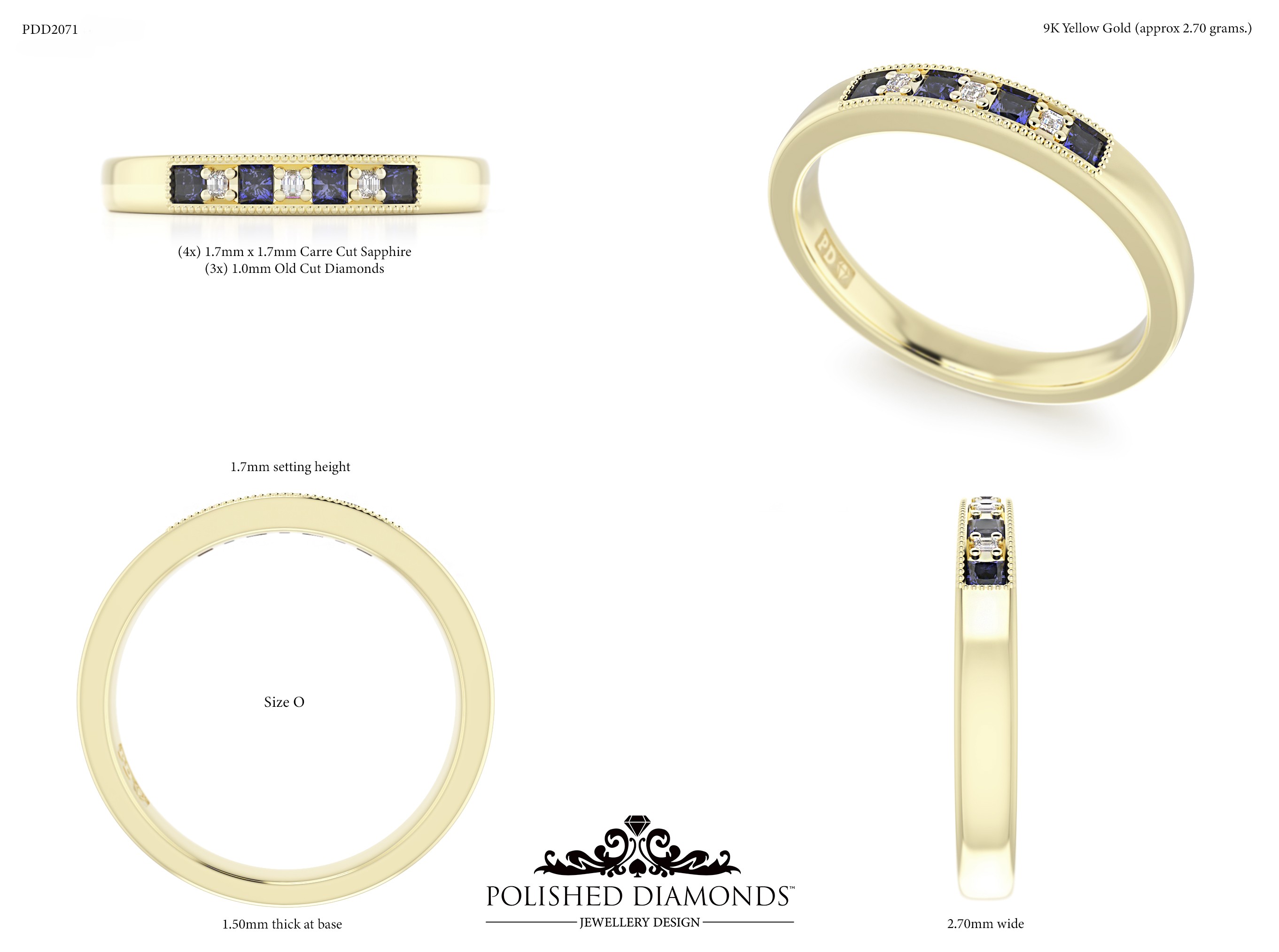 Ladys Wedding ring – PDD2071