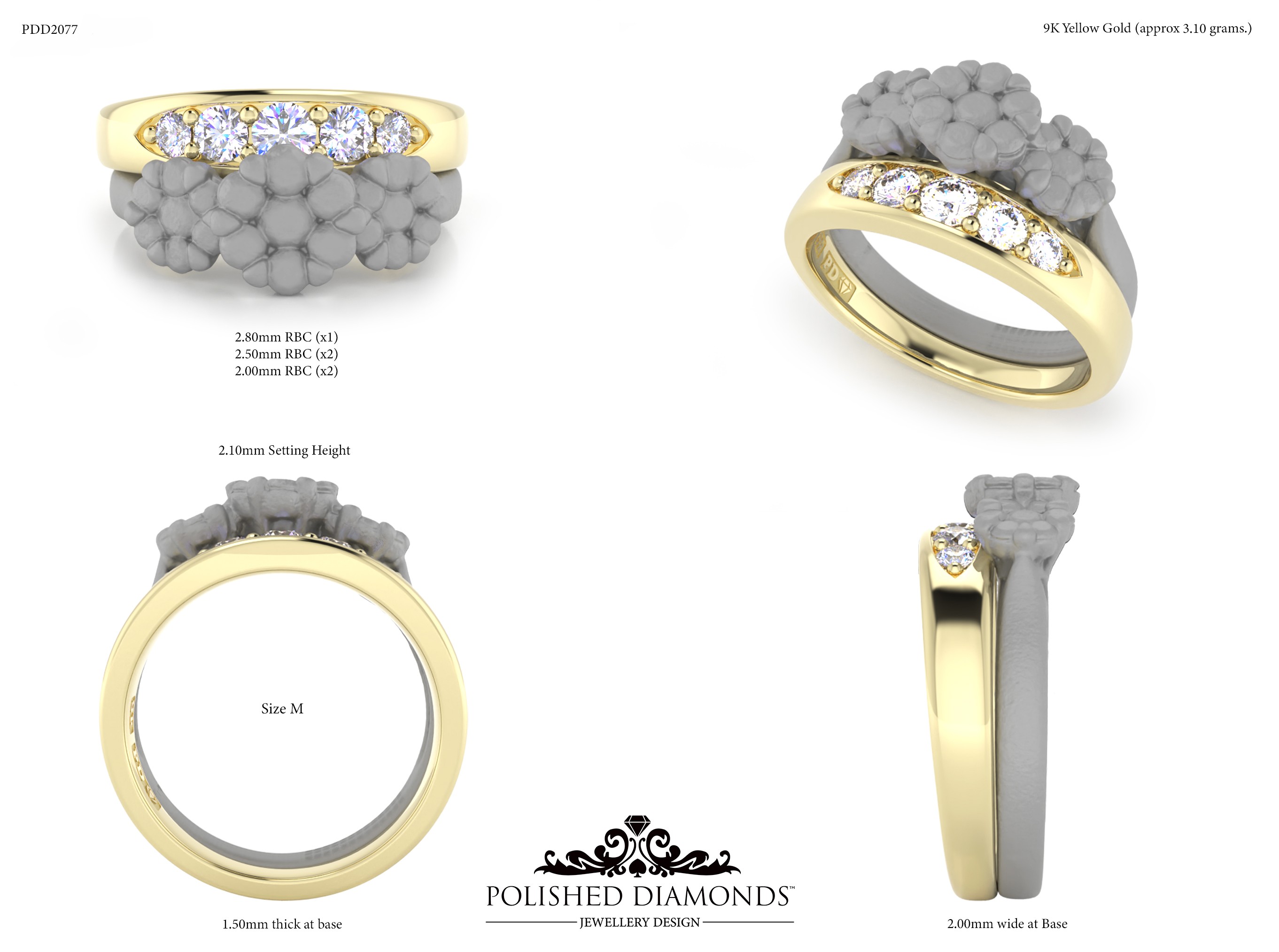 Ladys Wedding ring – PDD2077
